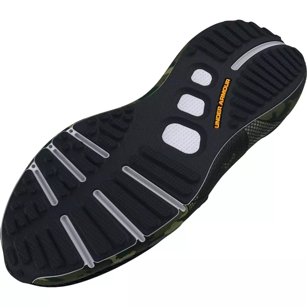 Under Armour HOVR Phantom 3 SE Print "Black/Marine OD Green/Formula Orange" Unisex Running Shoe - BLACK/GREEN