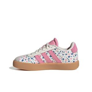 adidas VL Court 3.0 "Off White/St Tropic Bloom/Ice Blue" Preschool Girls' Shoe - OFF WHITE/BLOOM/BLUE