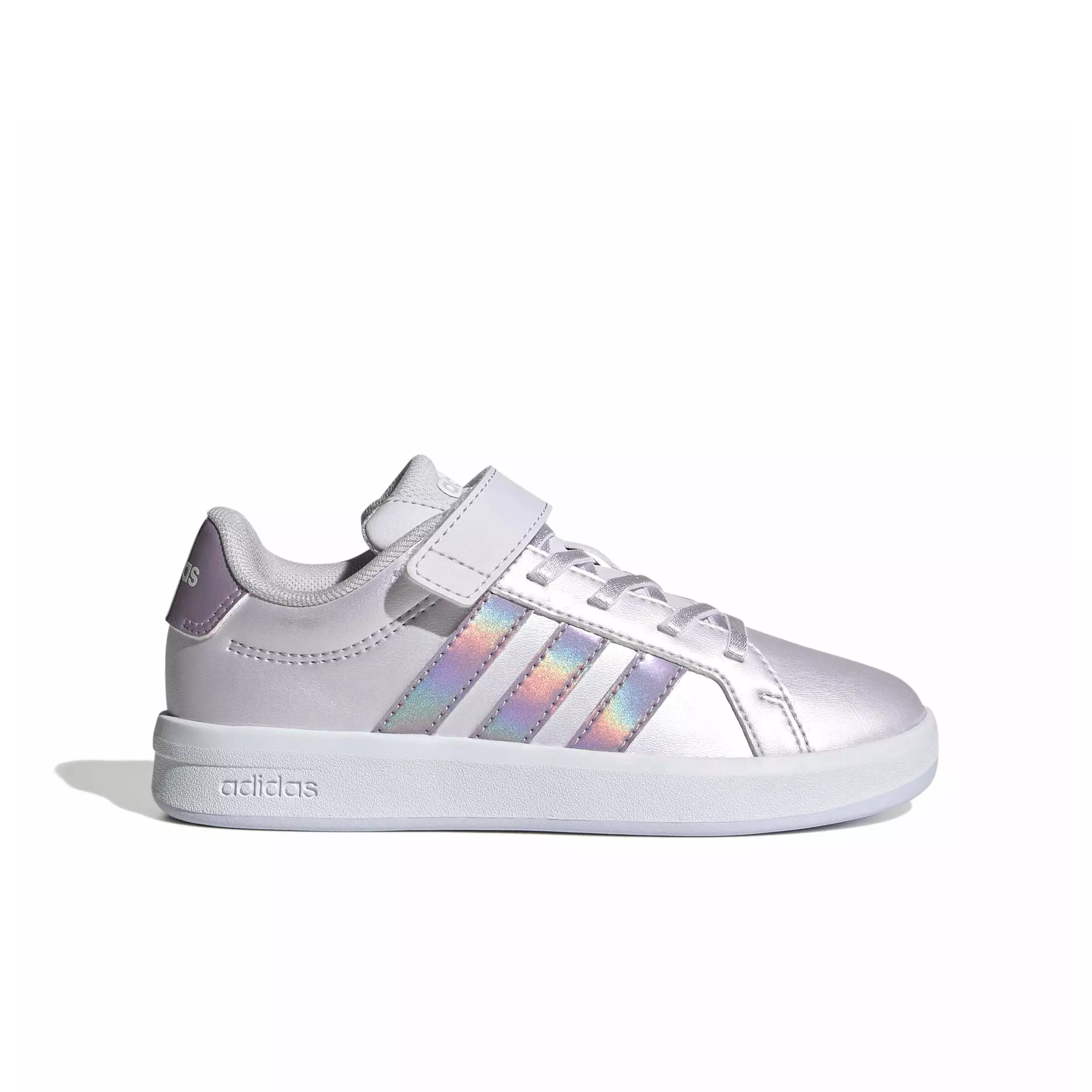 adidas Grand Court 3.0 "Frozen Purple/Ice Lavender/Core White" Preschool Girls' Shoe - PURPLE/LAVENDER/WHITE