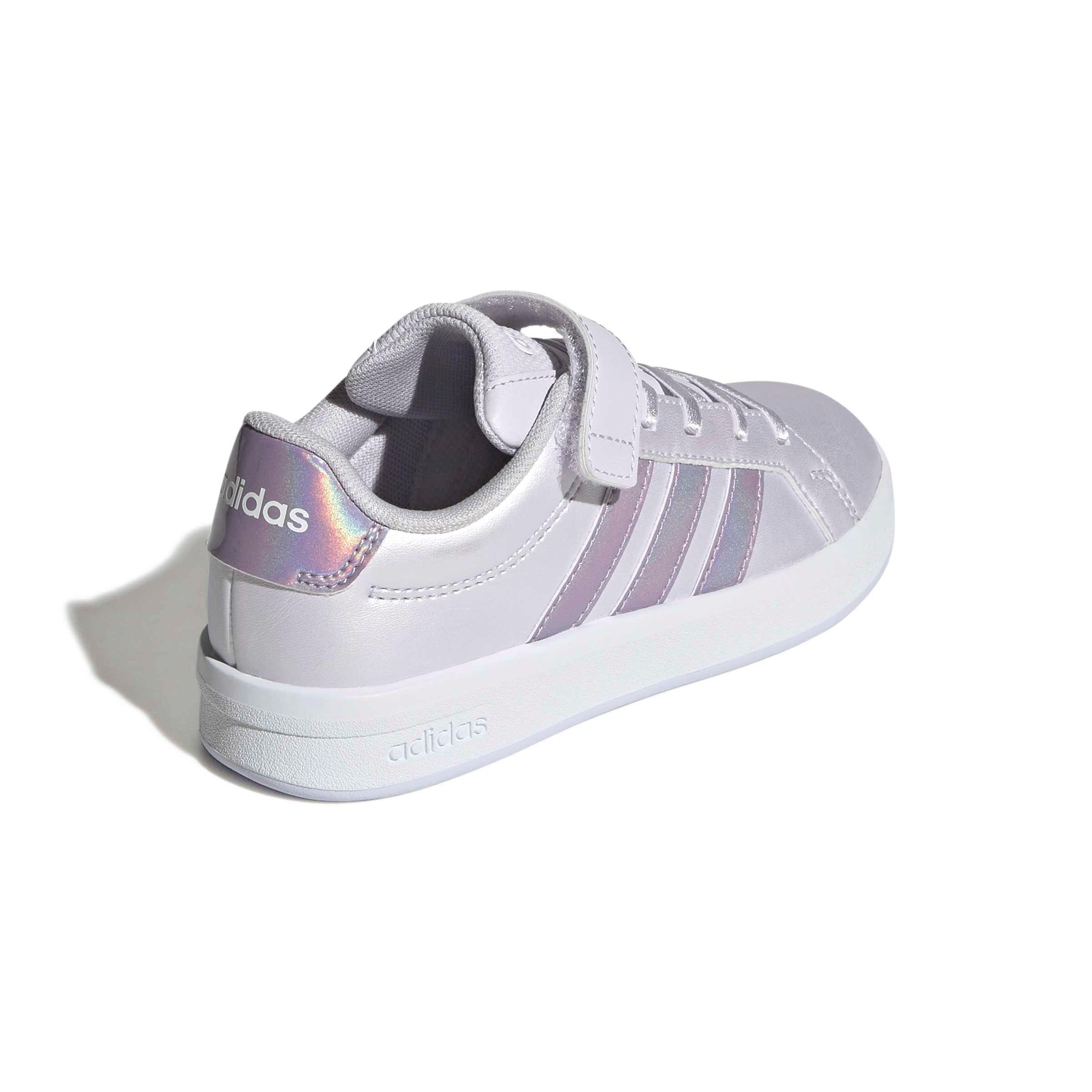 adidas Grand Court 3.0 "Frozen Purple/Ice Lavender/Core White" Preschool Girls' Shoe - PURPLE/LAVENDER/WHITE