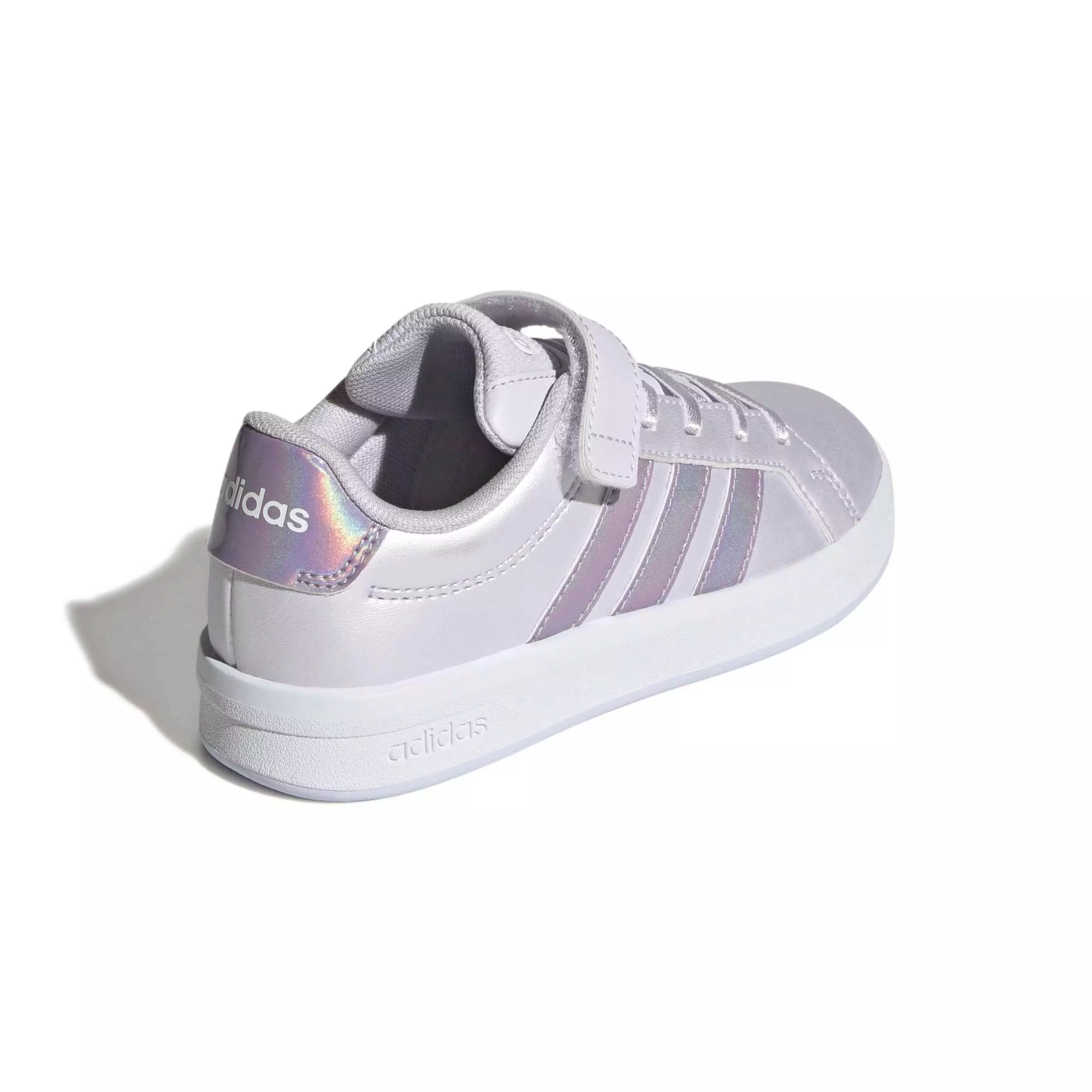 adidas Grand Court 3.0 "Frozen Purple/Ice Lavender/Core White" Preschool Girls' Shoe - PURPLE/LAVENDER/WHITE