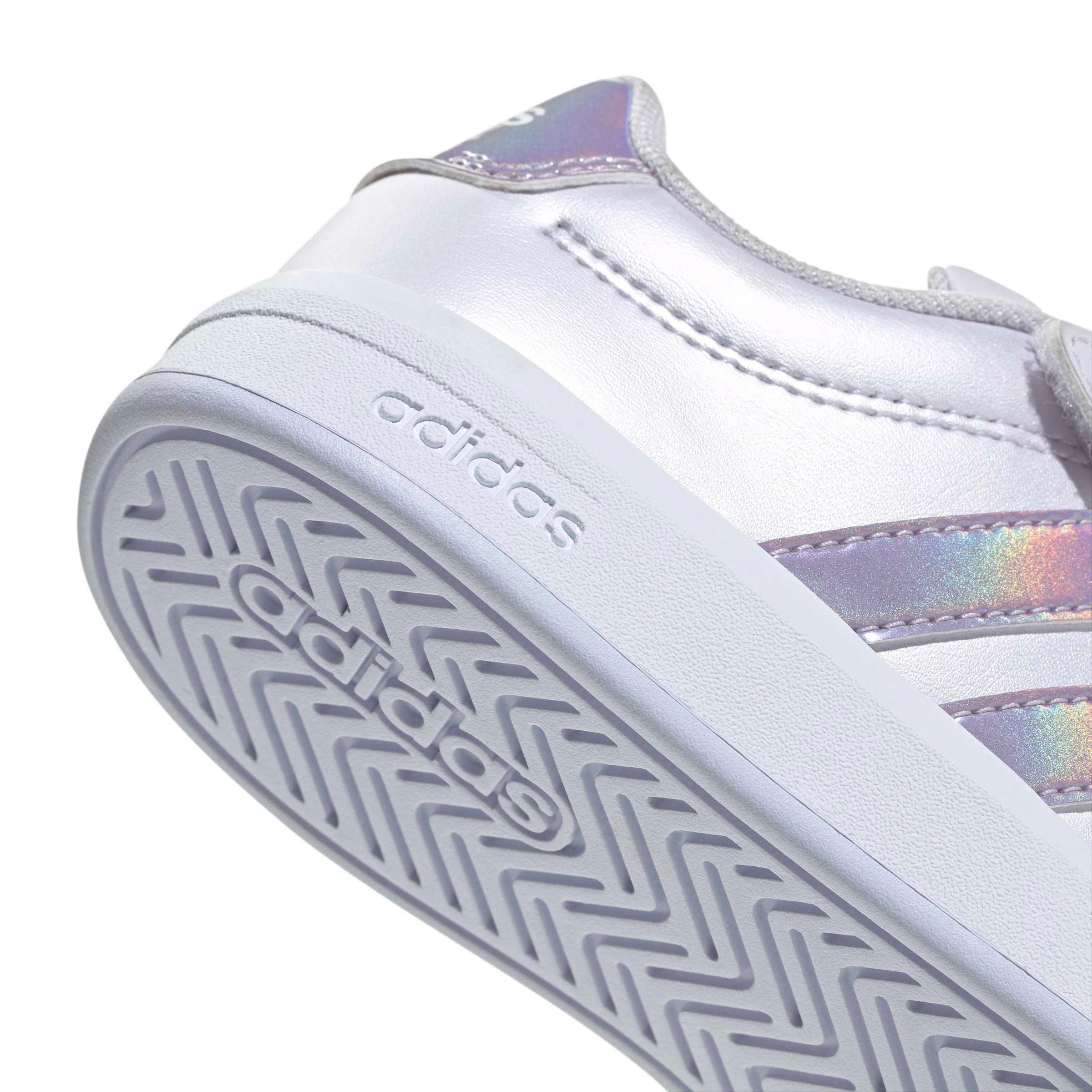 adidas Grand Court 3.0 "Frozen Purple/Ice Lavender/Core White" Preschool Girls' Shoe - PURPLE/LAVENDER/WHITE