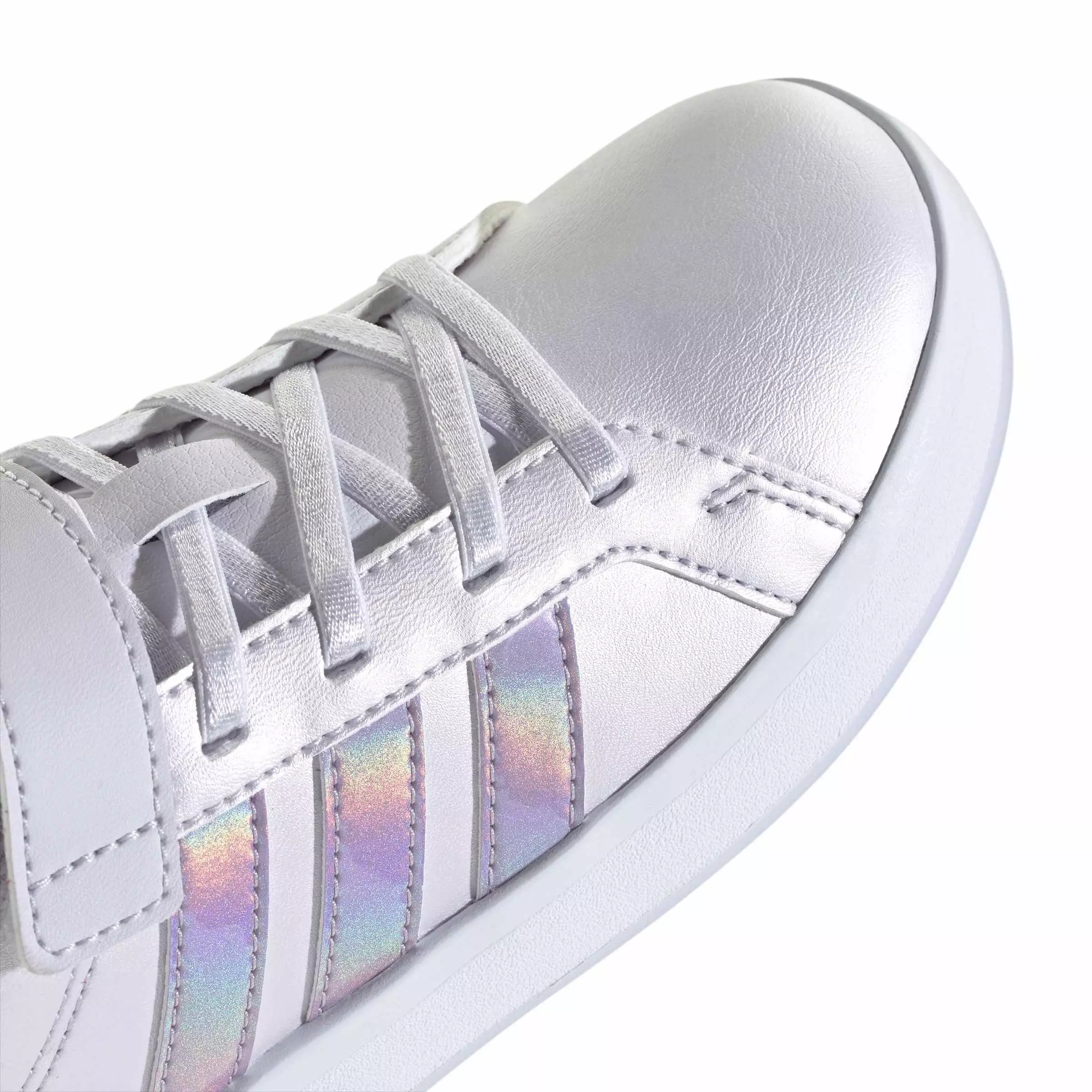 adidas Grand Court 3.0 "Frozen Purple/Ice Lavender/Core White" Preschool Girls' Shoe - PURPLE/LAVENDER/WHITE