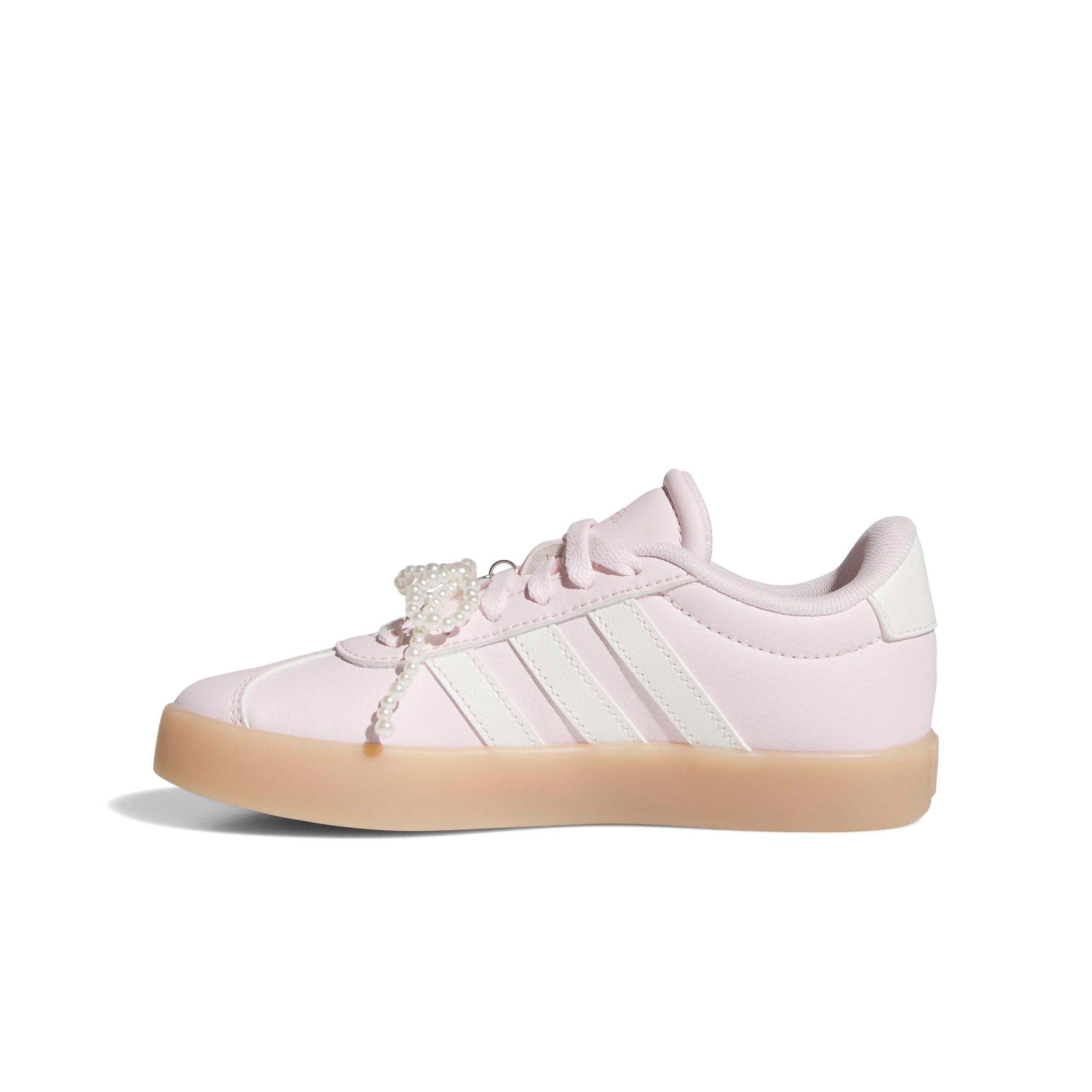 adidas VL Court 3.0 "Distilled Pink/Zero Metallic/Clear Pink" Preschool Girls' Shoe - PINK/ZERO/PINK