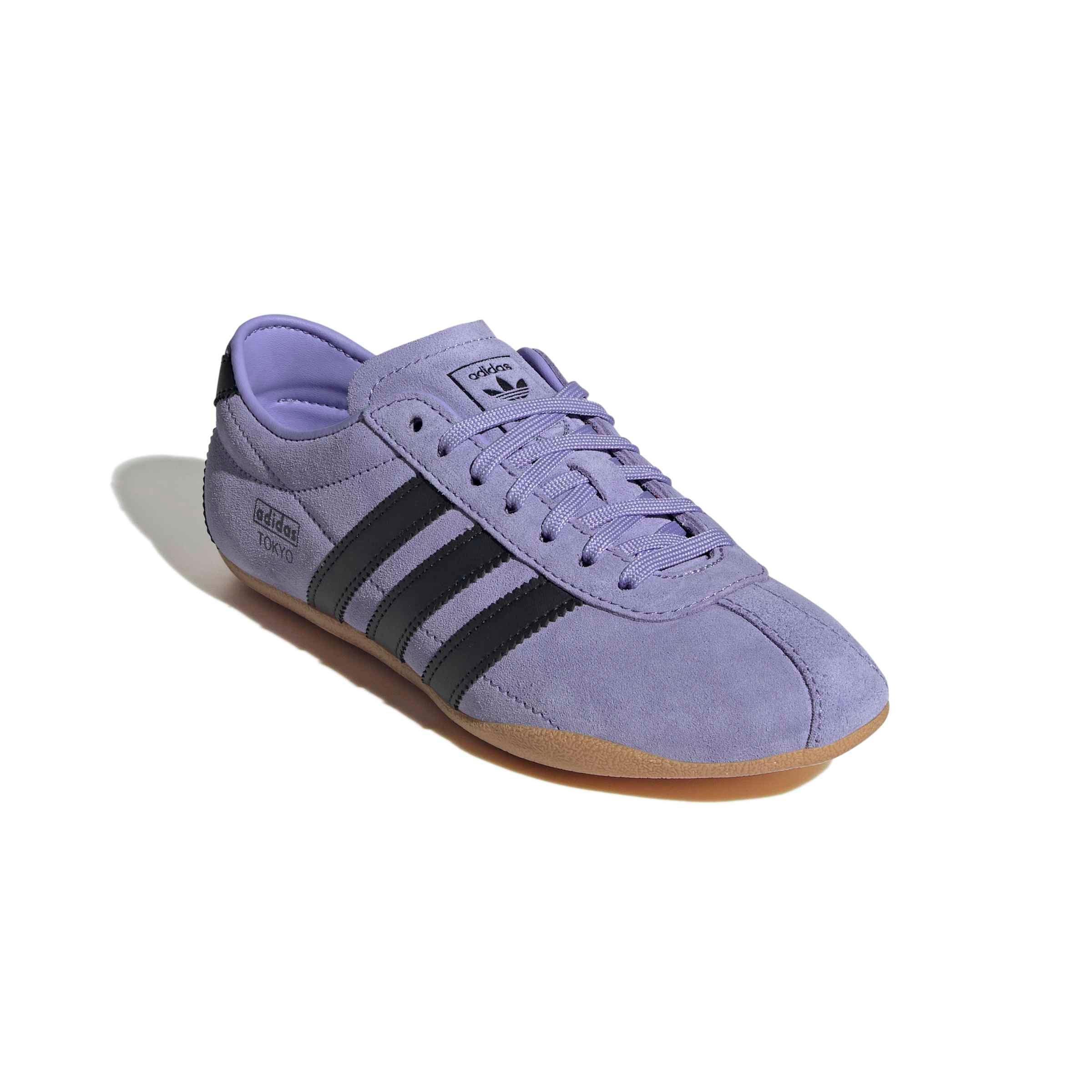 adidas Originals Tokyo "Light Purple/Core Black/Gum 3" Grade School Girls' Shoe - LT PURPLE/BLACK/GUM