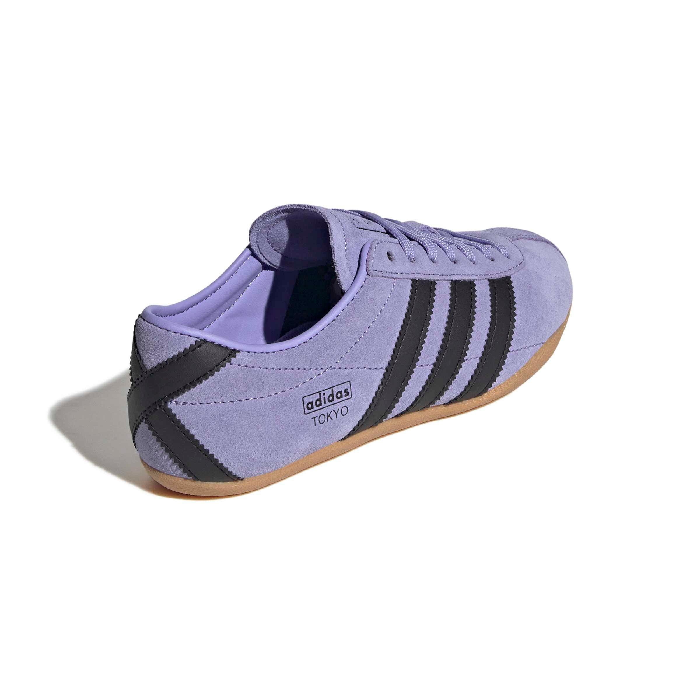 adidas Originals Tokyo "Light Purple/Core Black/Gum 3" Grade School Girls' Shoe - LT PURPLE/BLACK/GUM