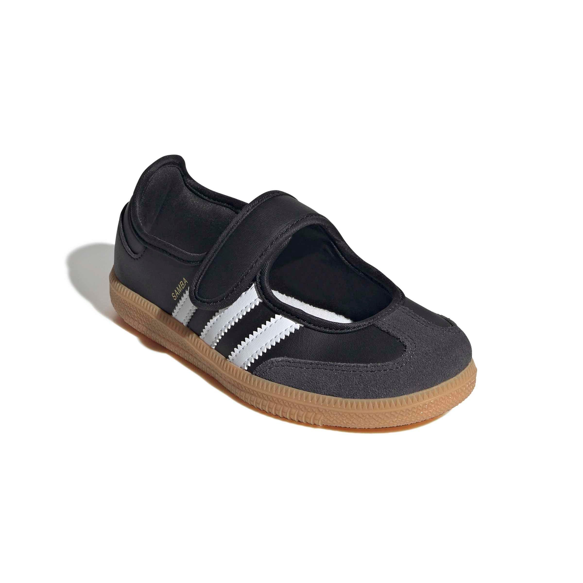 adidas Originals Samba Jane "Core Black/Ftwr White/Gum 3" Preschool Girls' Shoe - BLACK/WHITE/GUM