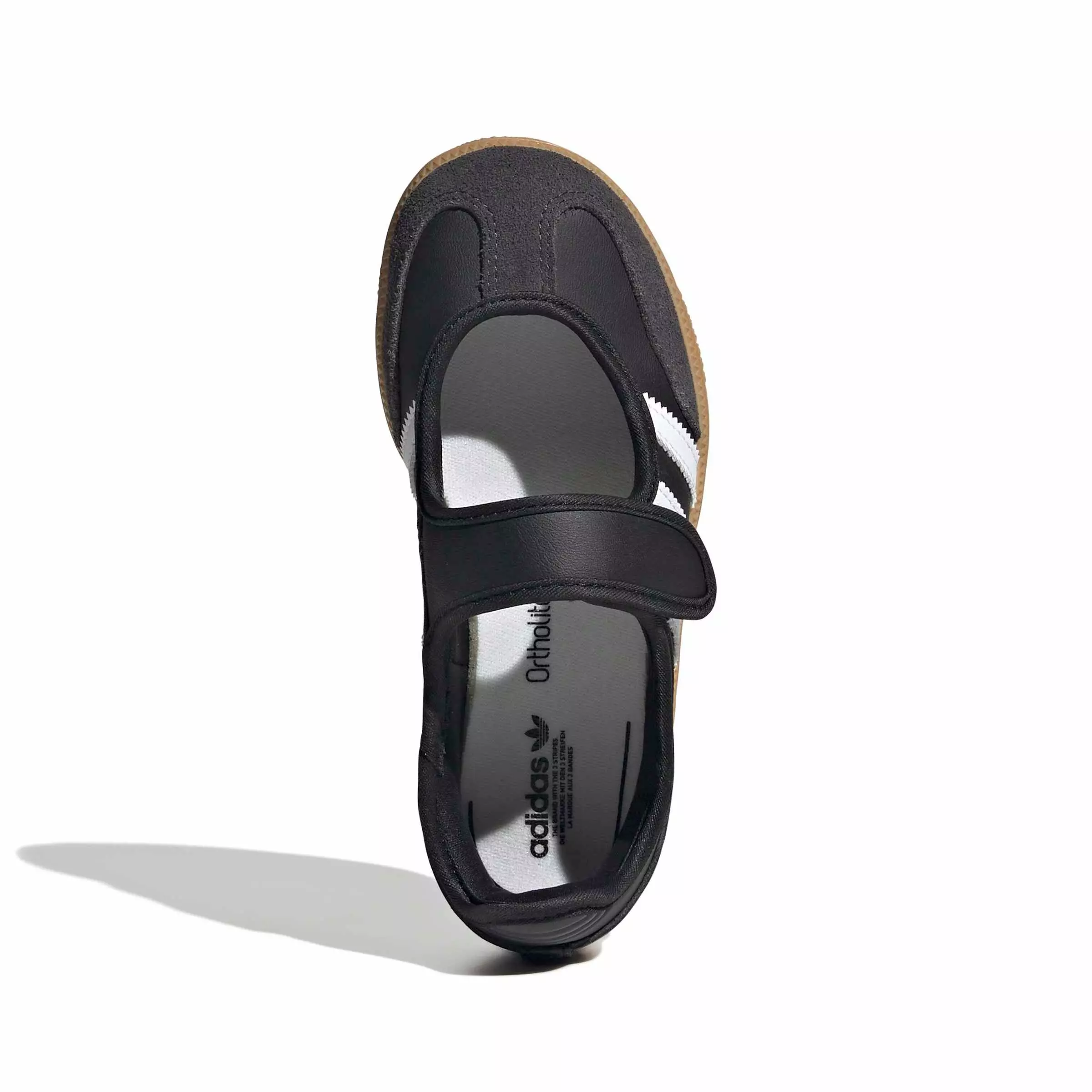 adidas Originals Samba Jane "Core Black/Ftwr White/Gum 3" Preschool Girls' Shoe - BLACK/WHITE/GUM