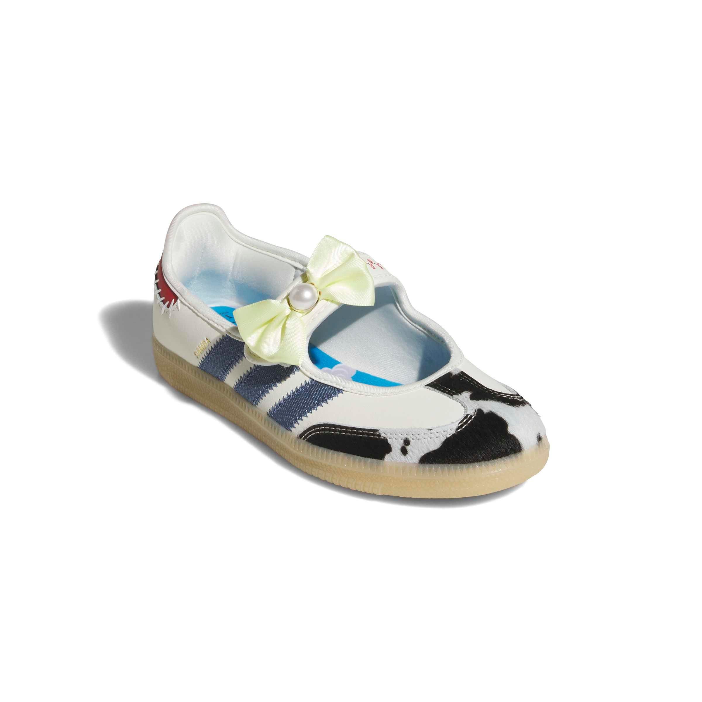 adidas Originals Pixar Toy Story Samba Jane "Off White/Core Black/Gum 3" Grade School Girls' Shoe - OFF WHITE/BLACK/GUM