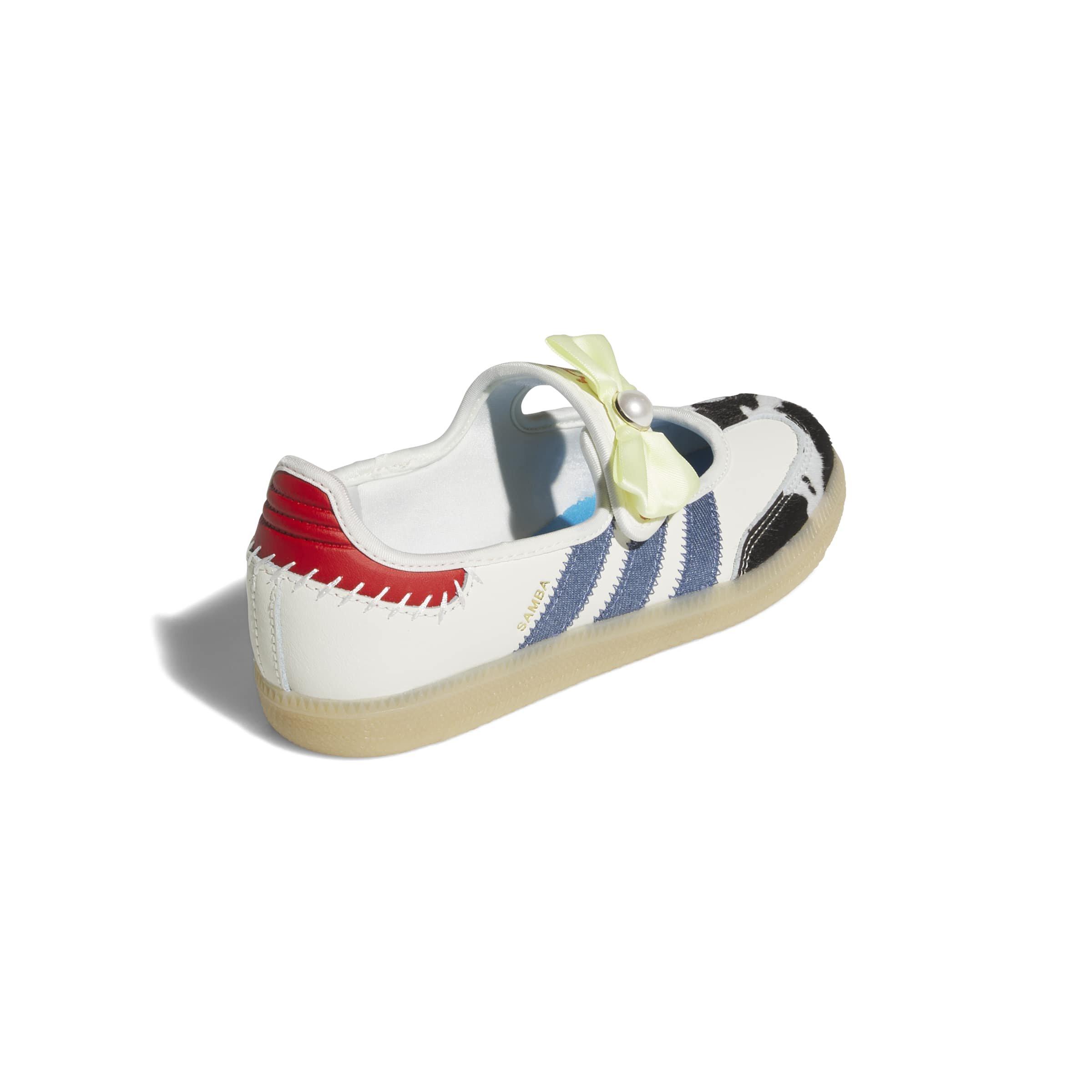 adidas Originals Pixar Toy Story Samba Jane "Off White/Core Black/Gum 3" Grade School Girls' Shoe - OFF WHITE/BLACK/GUM