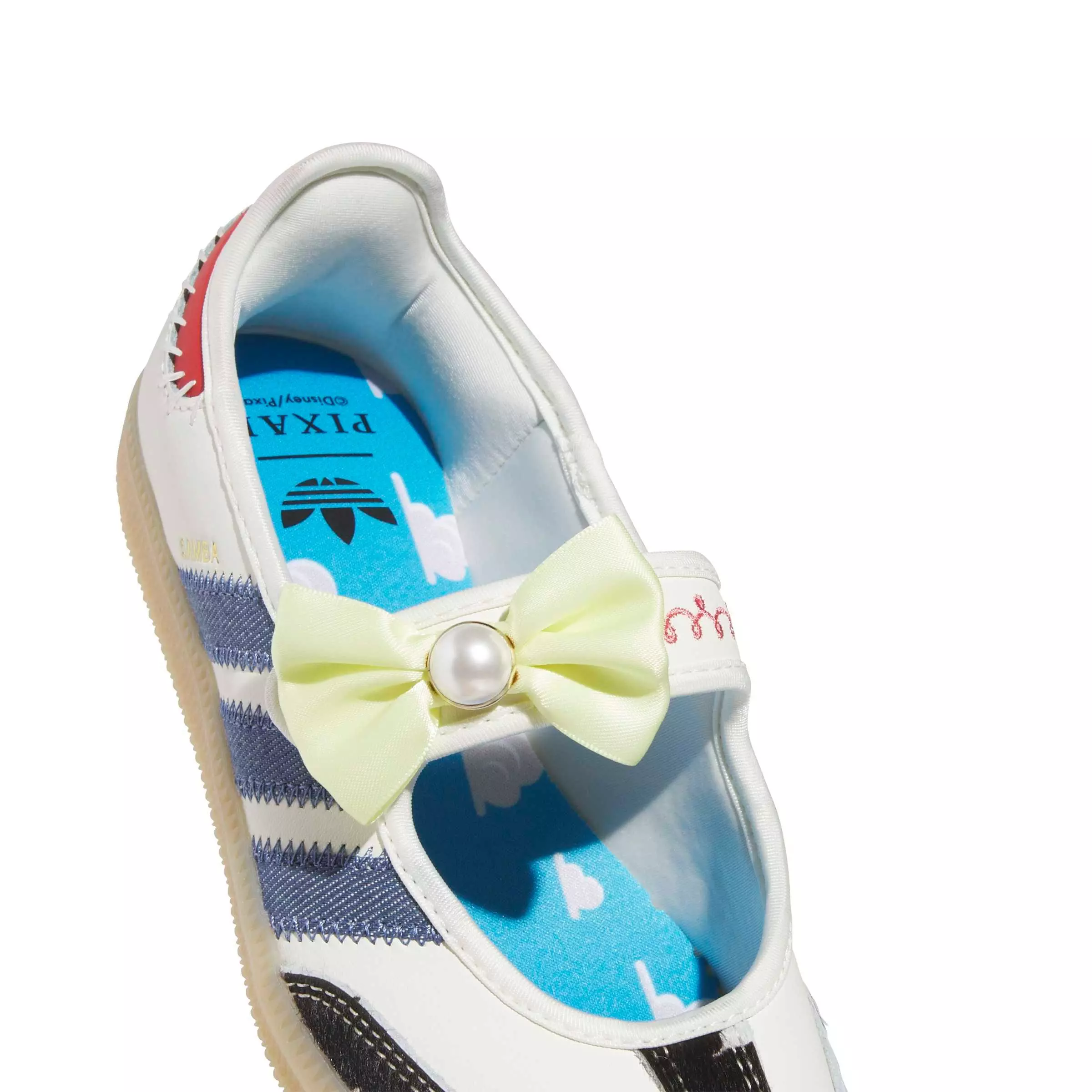 adidas Originals Pixar Toy Story Samba Jane "Off White/Core Black/Gum 3" Grade School Girls' Shoe - OFF WHITE/BLACK/GUM