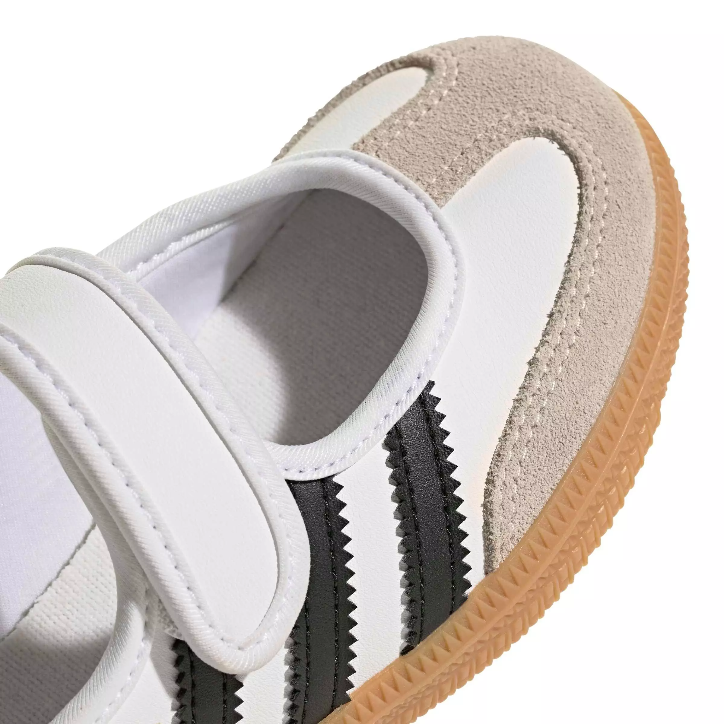 adidas Originals Samba Jane "Ftwr White/Core Black/Gum 3" Preschool Girls' Shoe - WHITE/BLACK/GUM