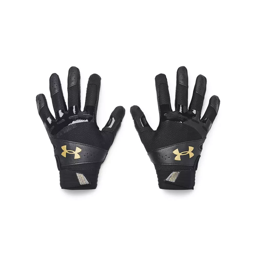 Under Armour Women's Motive Softball Batting Glove-Black/Gold - BLACK/GOLD