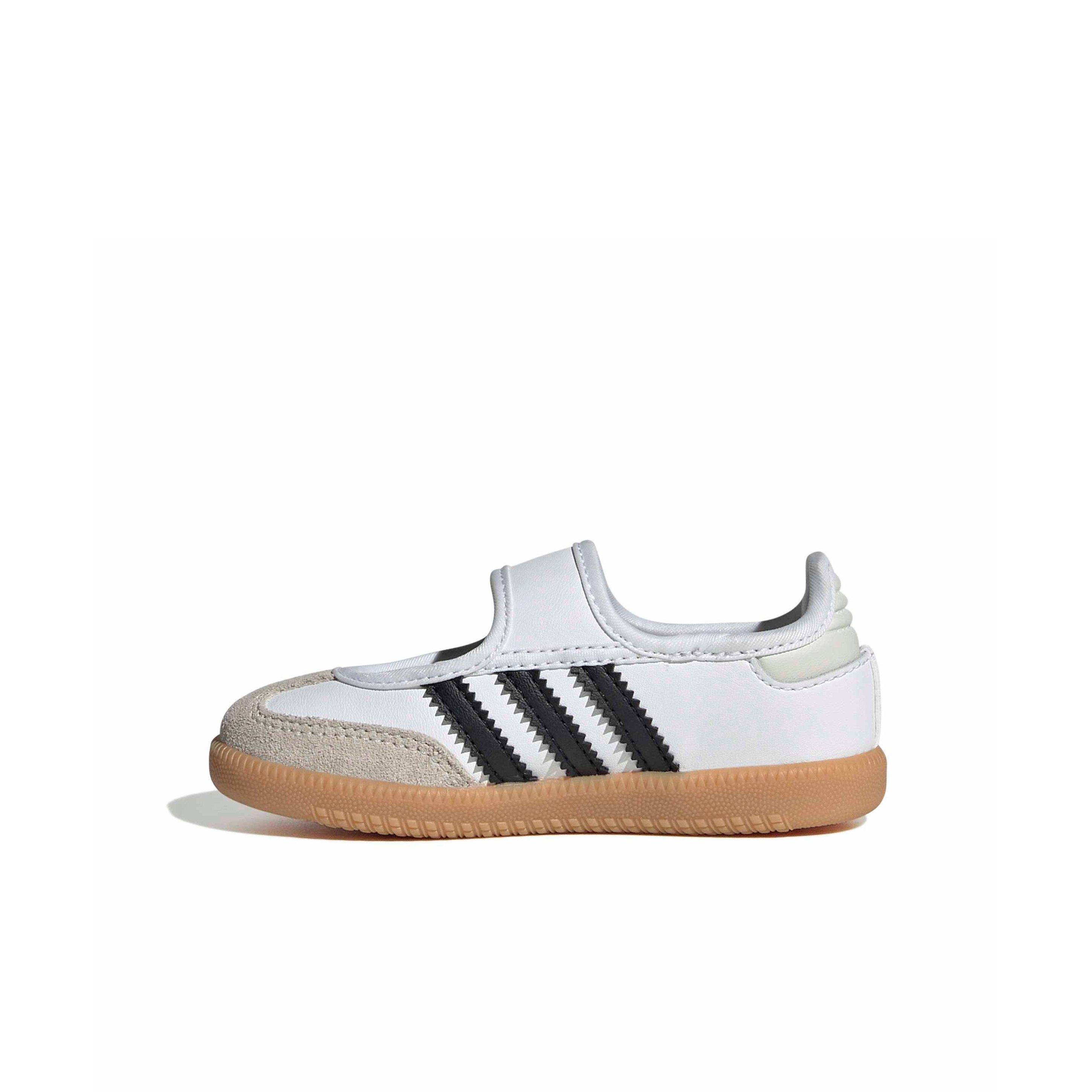 adidas Originals Samba Jane "Ftwr White/Core Black/Gum 3" Infant Girls' Shoe - WHITE/BLACK/GUM