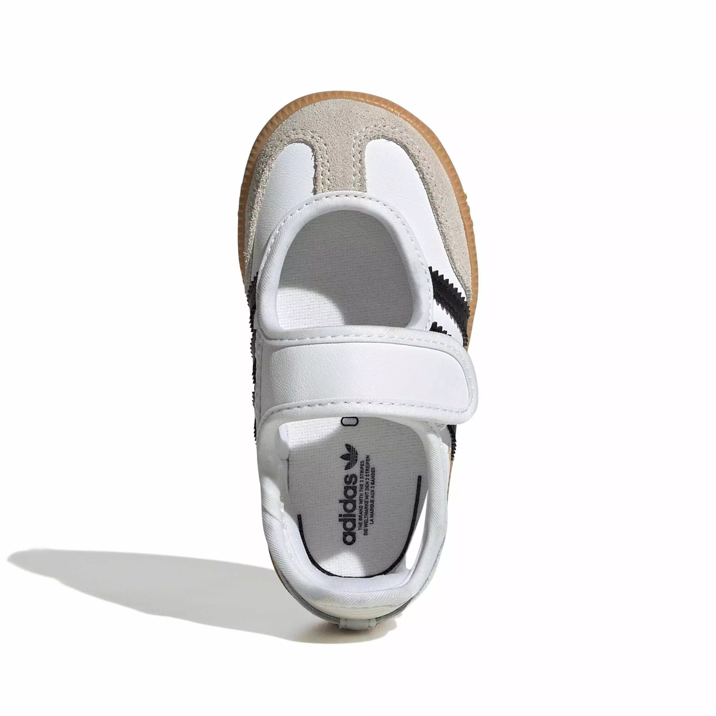 adidas Originals Samba Jane "Ftwr White/Core Black/Gum 3" Infant Girls' Shoe - WHITE/BLACK/GUM