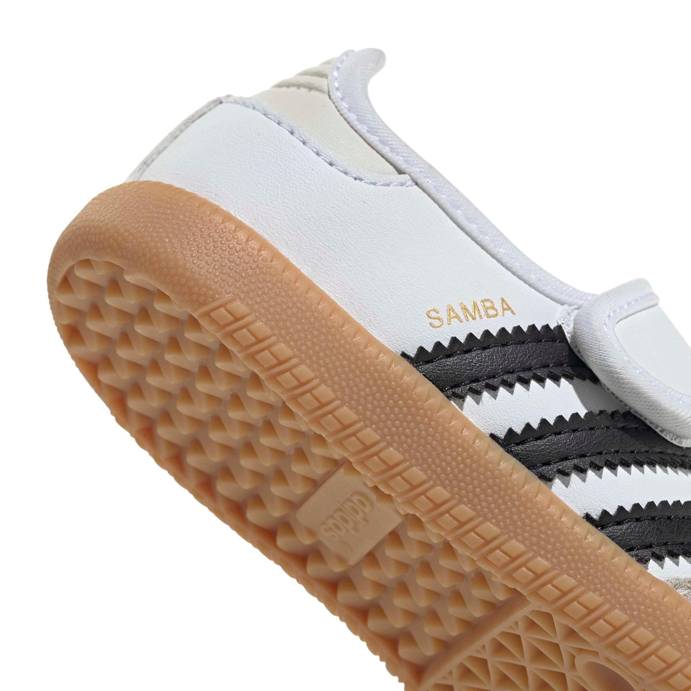 adidas Originals Samba Jane "Ftwr White/Core Black/Gum 3" Infant Girls' Shoe - WHITE/BLACK/GUM