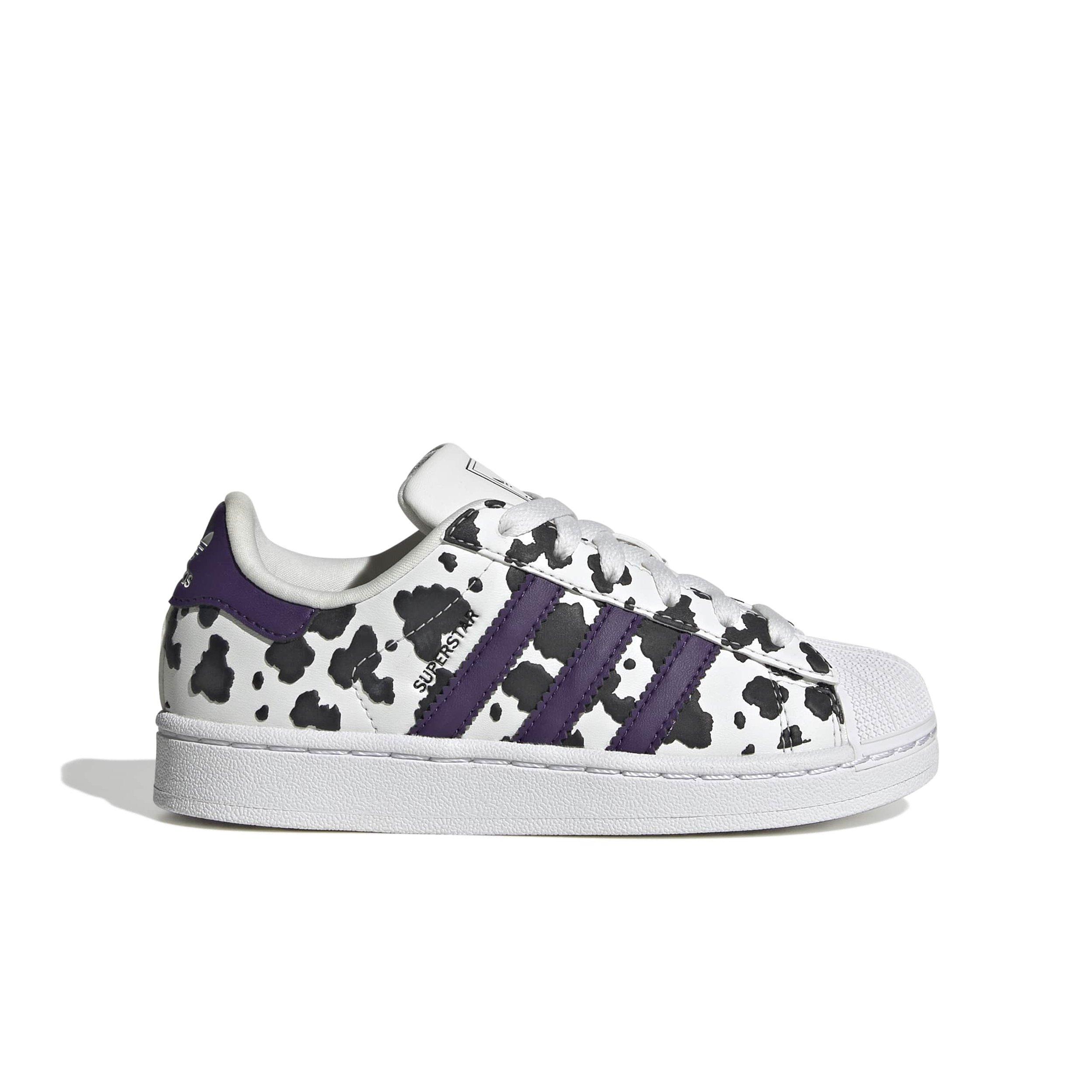 adidas Originals Superstar II "Crystal White/Violet/Ftwr White" Preschool Girls' Shoe - WHITE/VIOLET/WHITE