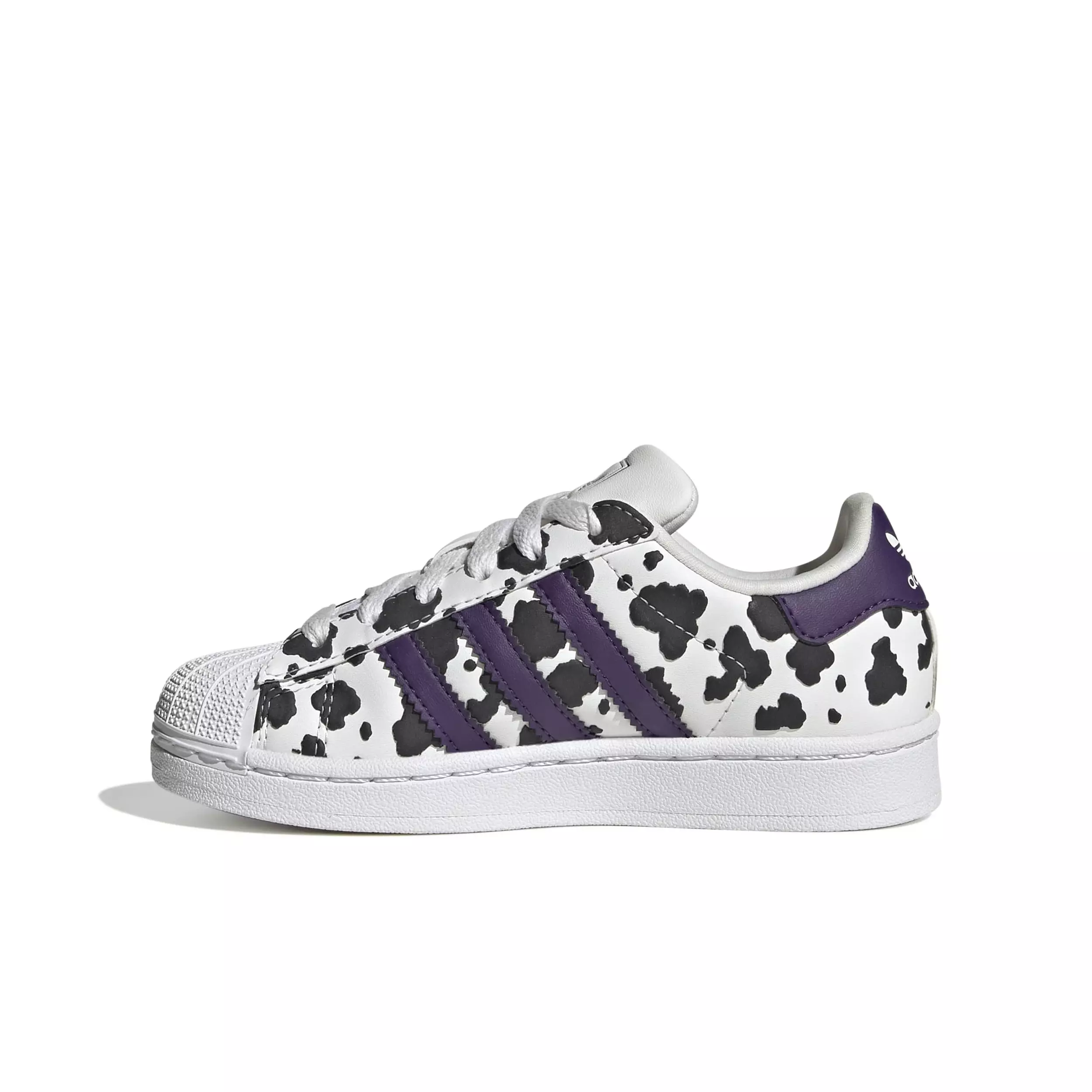 adidas Originals Superstar II "Crystal White/Violet/Ftwr White" Preschool Girls' Shoe - WHITE/VIOLET/WHITE