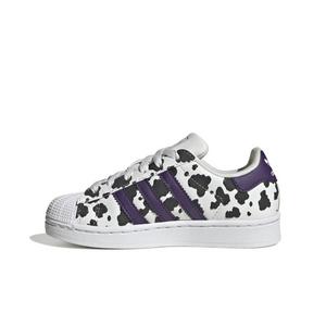 adidas Originals Superstar II "Crystal White/Violet/Ftwr White" Preschool Girls' Shoe - WHITE/VIOLET/WHITE