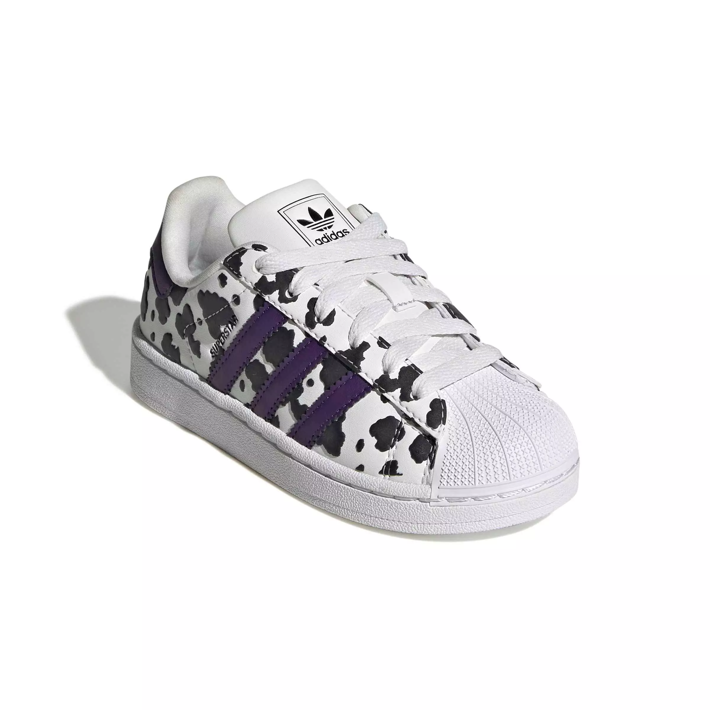 adidas Originals Superstar II "Crystal White/Violet/Ftwr White" Preschool Girls' Shoe - WHITE/VIOLET/WHITE
