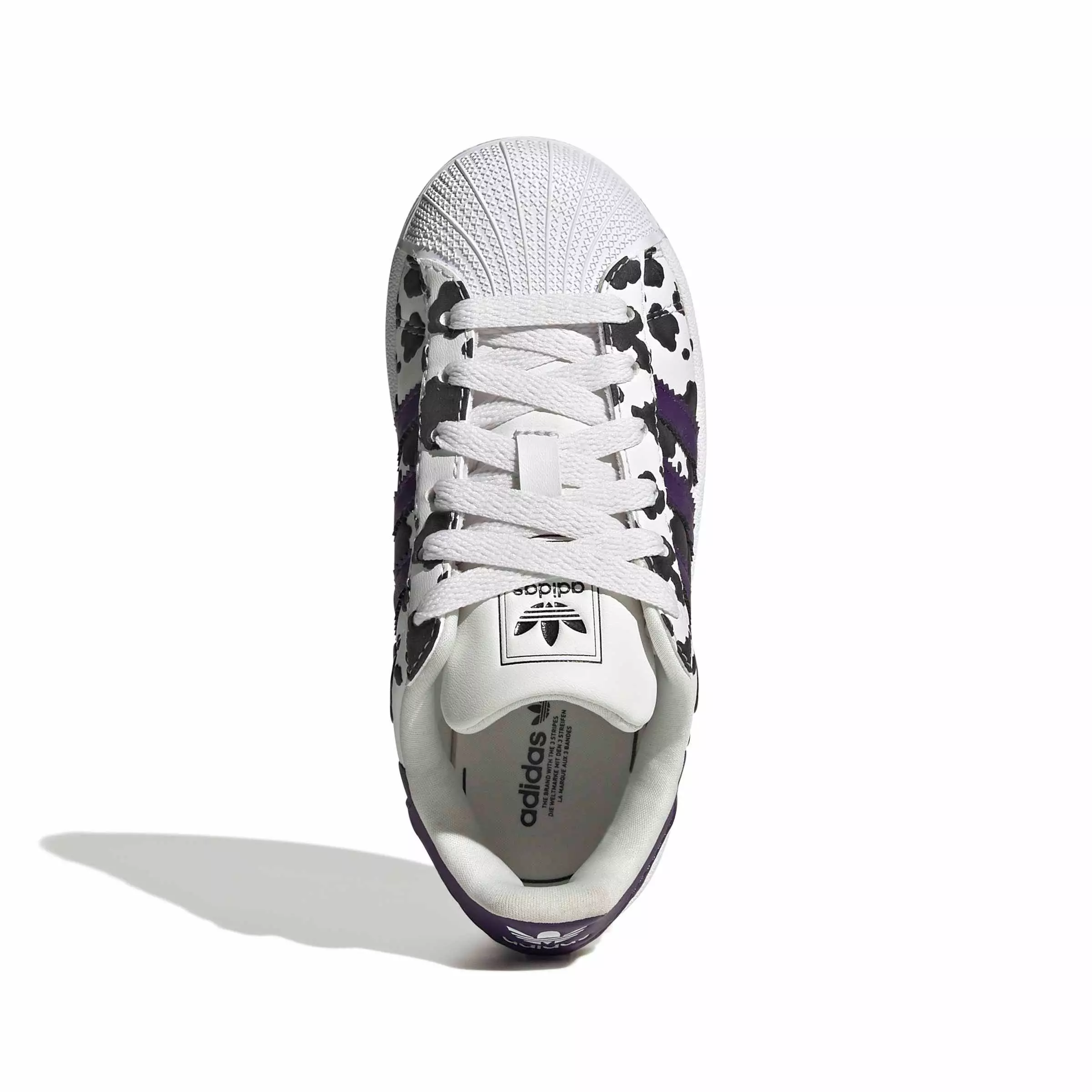 adidas Originals Superstar II "Crystal White/Violet/Ftwr White" Preschool Girls' Shoe - WHITE/VIOLET/WHITE