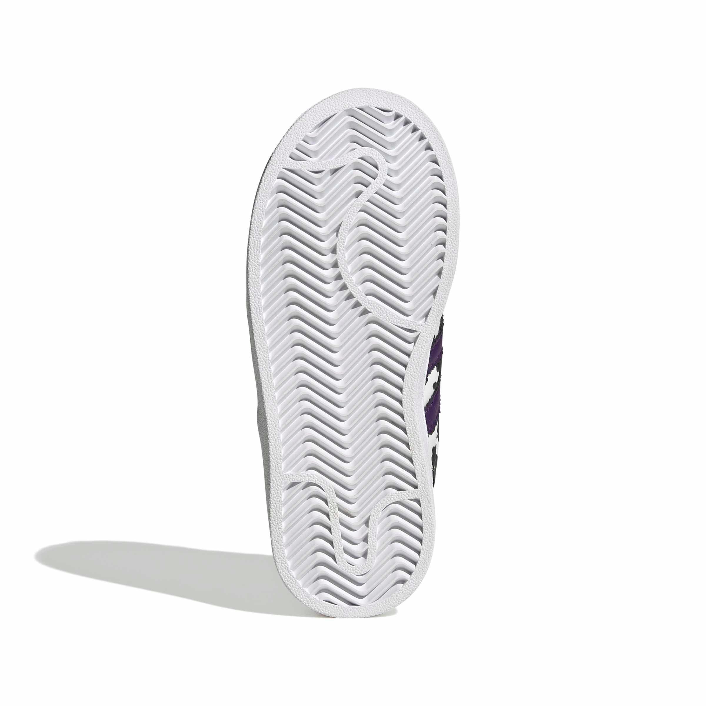 adidas Originals Superstar II "Crystal White/Violet/Ftwr White" Preschool Girls' Shoe - WHITE/VIOLET/WHITE