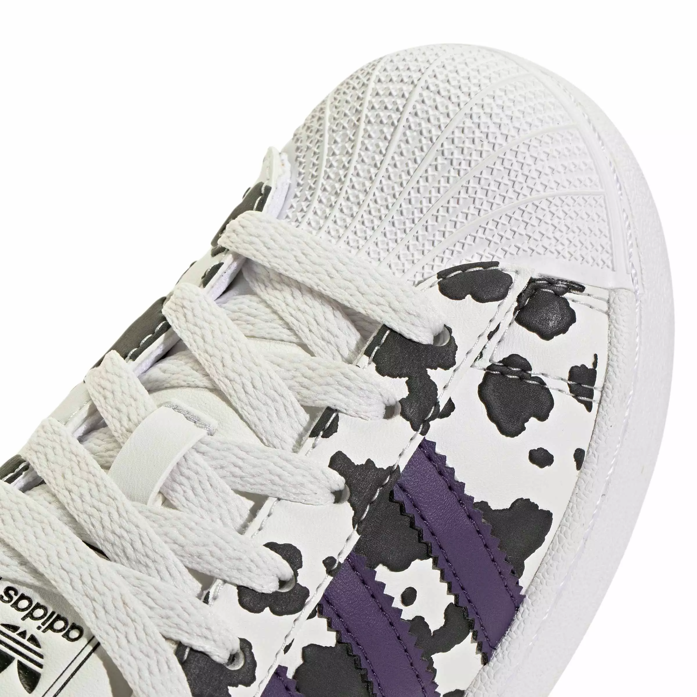 adidas Originals Superstar II "Crystal White/Violet/Ftwr White" Preschool Girls' Shoe - WHITE/VIOLET/WHITE