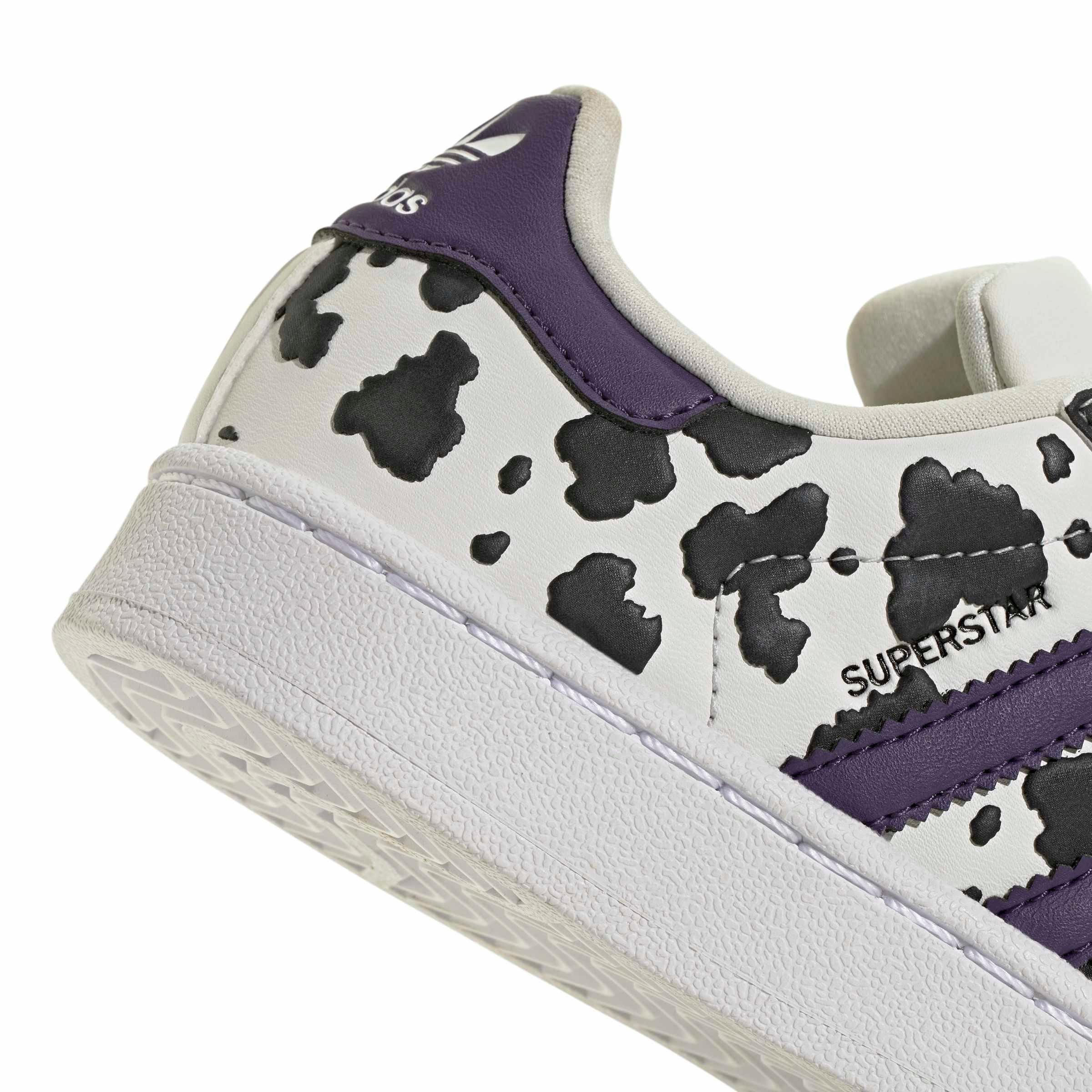 adidas Originals Superstar II "Crystal White/Violet/Ftwr White" Preschool Girls' Shoe - WHITE/VIOLET/WHITE