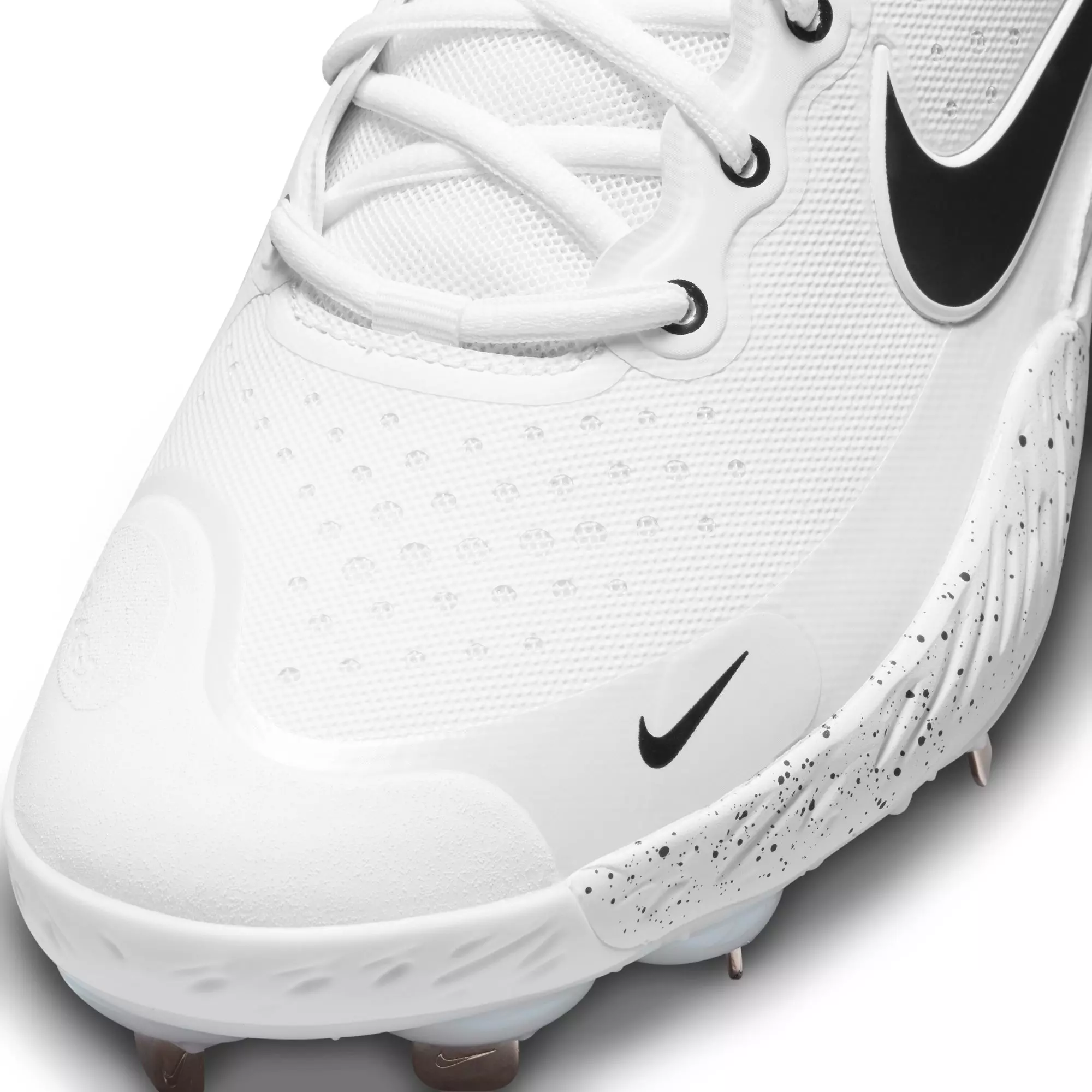 Nike Alpha Huarache Elite 3 Mid "White/Black/Photon Dust/Bright Crimson" Men's Baseball Cleat - WHITE