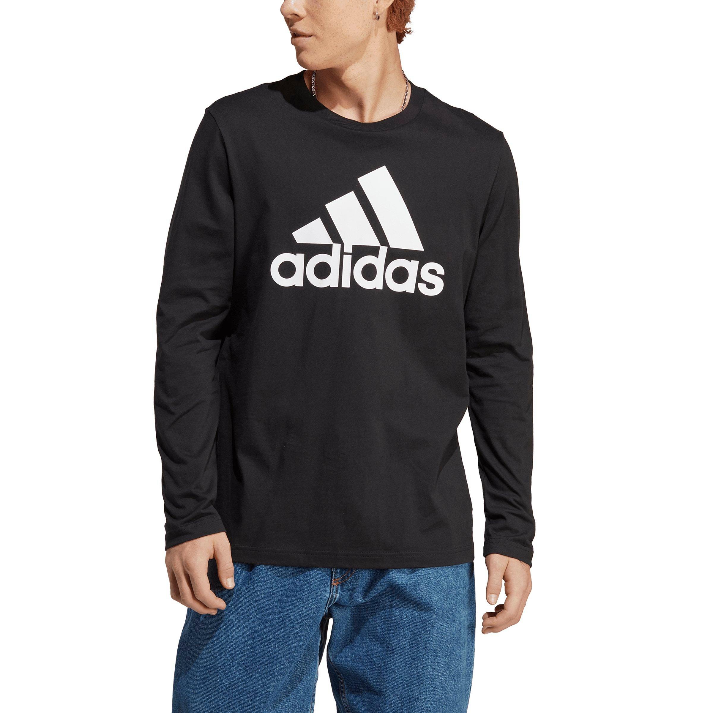 adidas Men's Essentials Long-Sleeve T-Shirt-Black