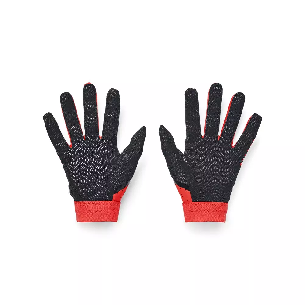 Under Armour Boys' Clean Up Batting Gloves -Black/Orange - BLACK/ORANGE