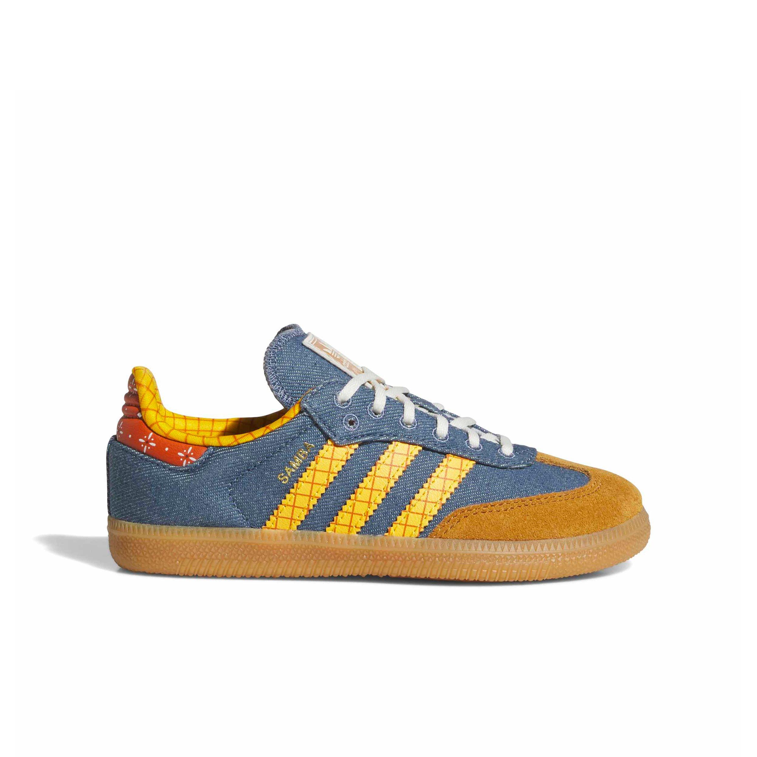 adidas Originals Pixar Toy Story Samba OG "Crew Blue/Crew Yellow/Off White" Preschool Boys' Shoe - BLUE/YELLOW/OFF WHITE