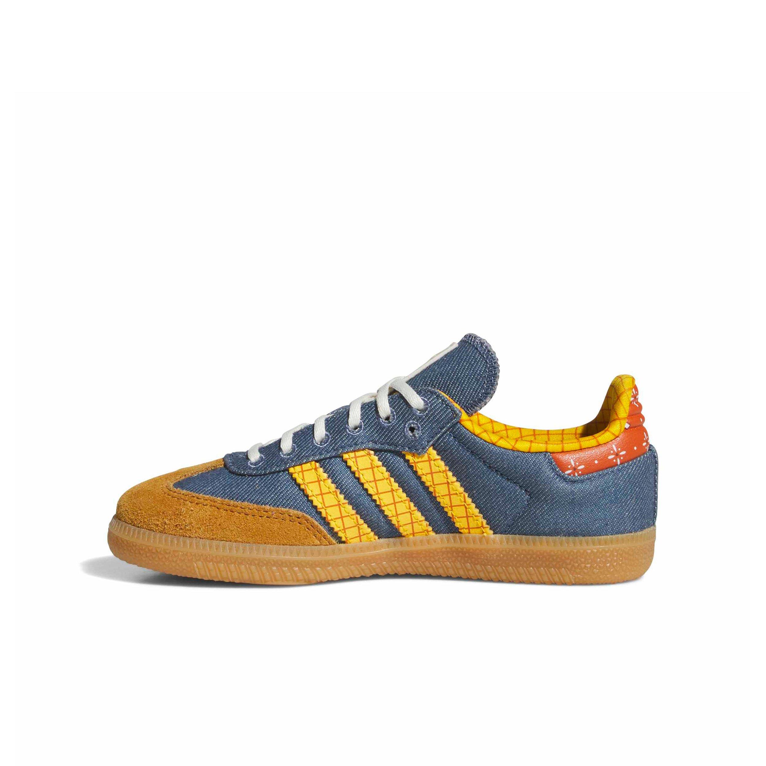 adidas Originals Pixar Toy Story Samba OG "Crew Blue/Crew Yellow/Off White" Preschool Boys' Shoe - BLUE/YELLOW/OFF WHITE