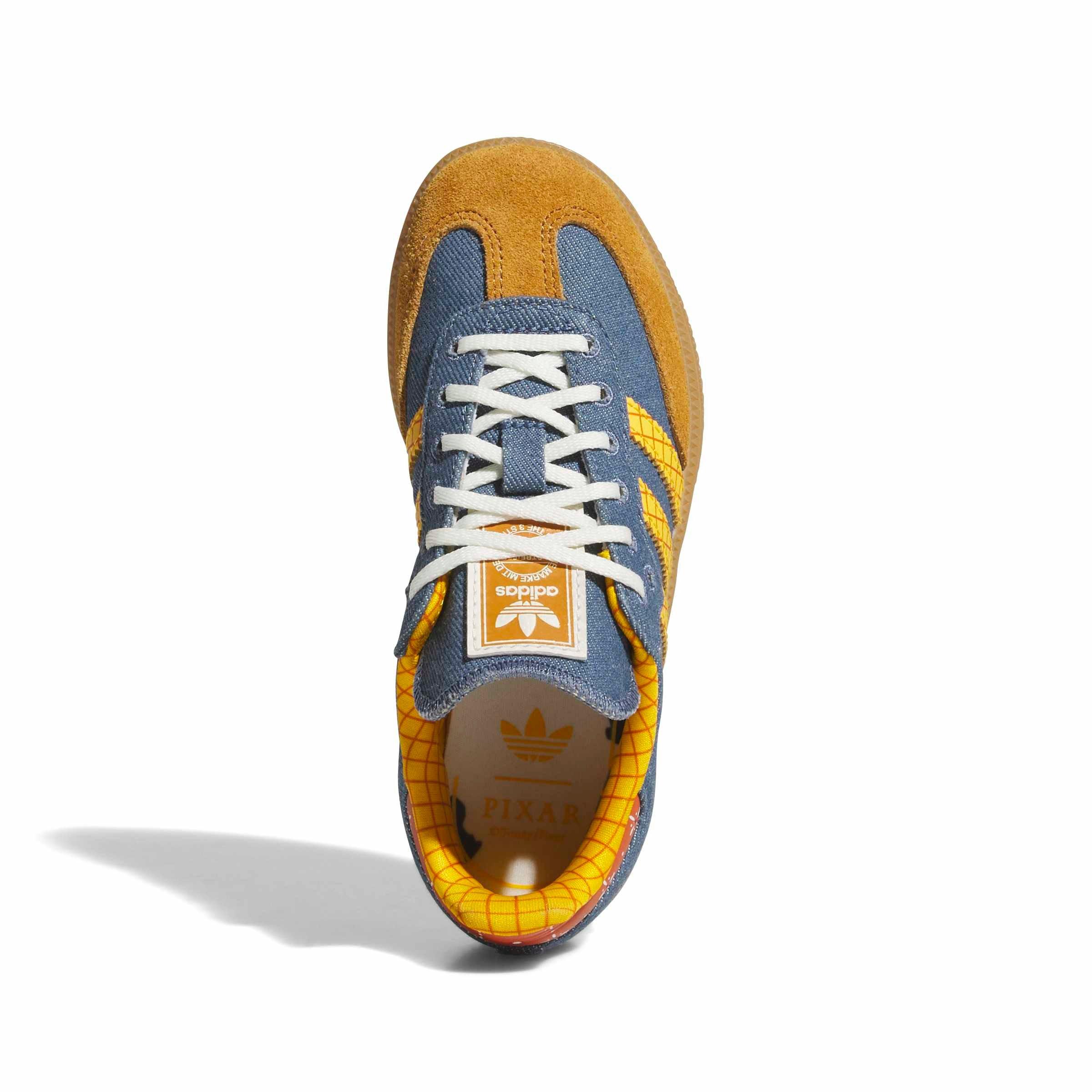 adidas Originals Pixar Toy Story Samba OG "Crew Blue/Crew Yellow/Off White" Preschool Boys' Shoe - BLUE/YELLOW/OFF WHITE