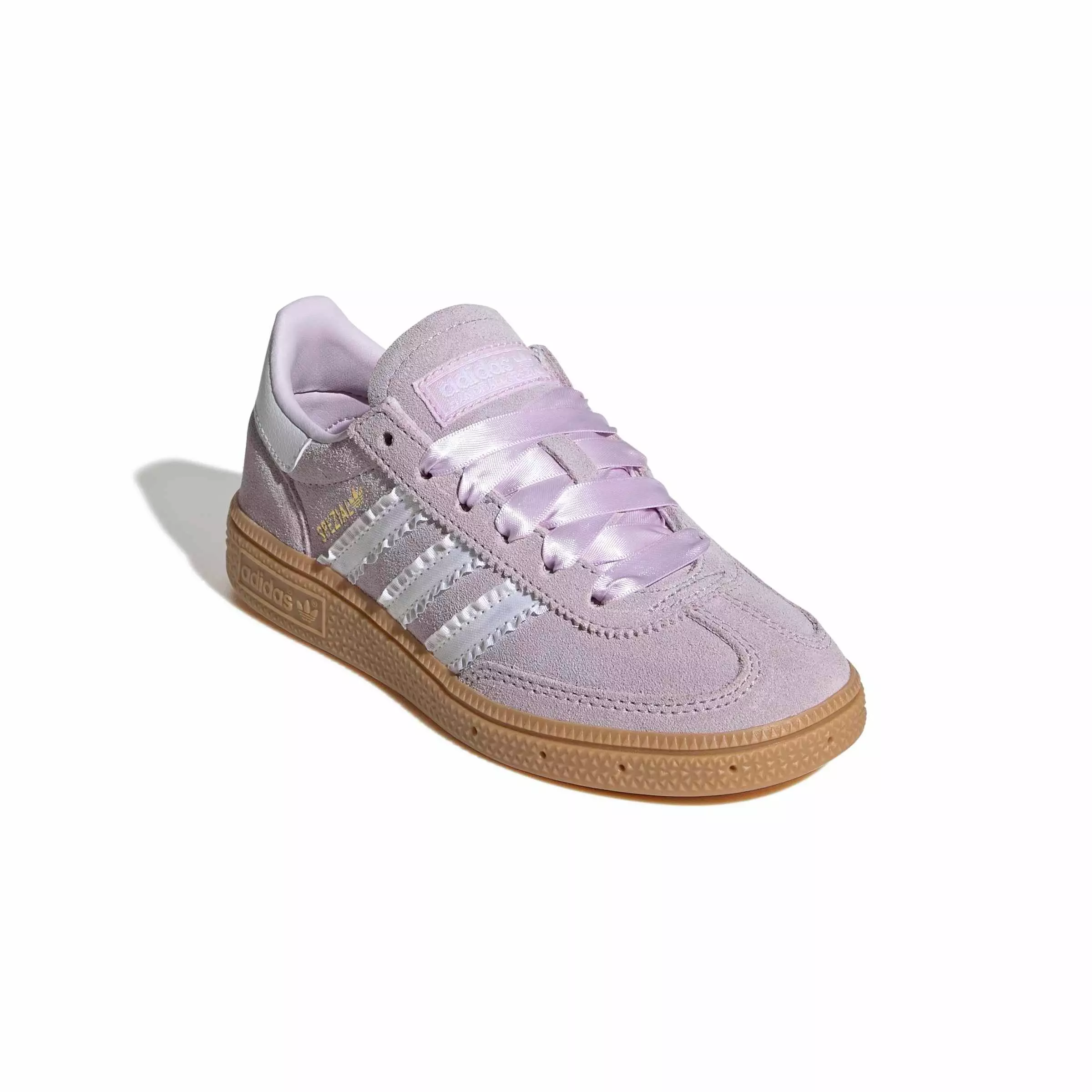 adidas Originals Handball Spezial "Ice Lavender/Ftwr White/Gum 3" Preschool Girls' Shoe - LAVENDER/WHITE/GUM