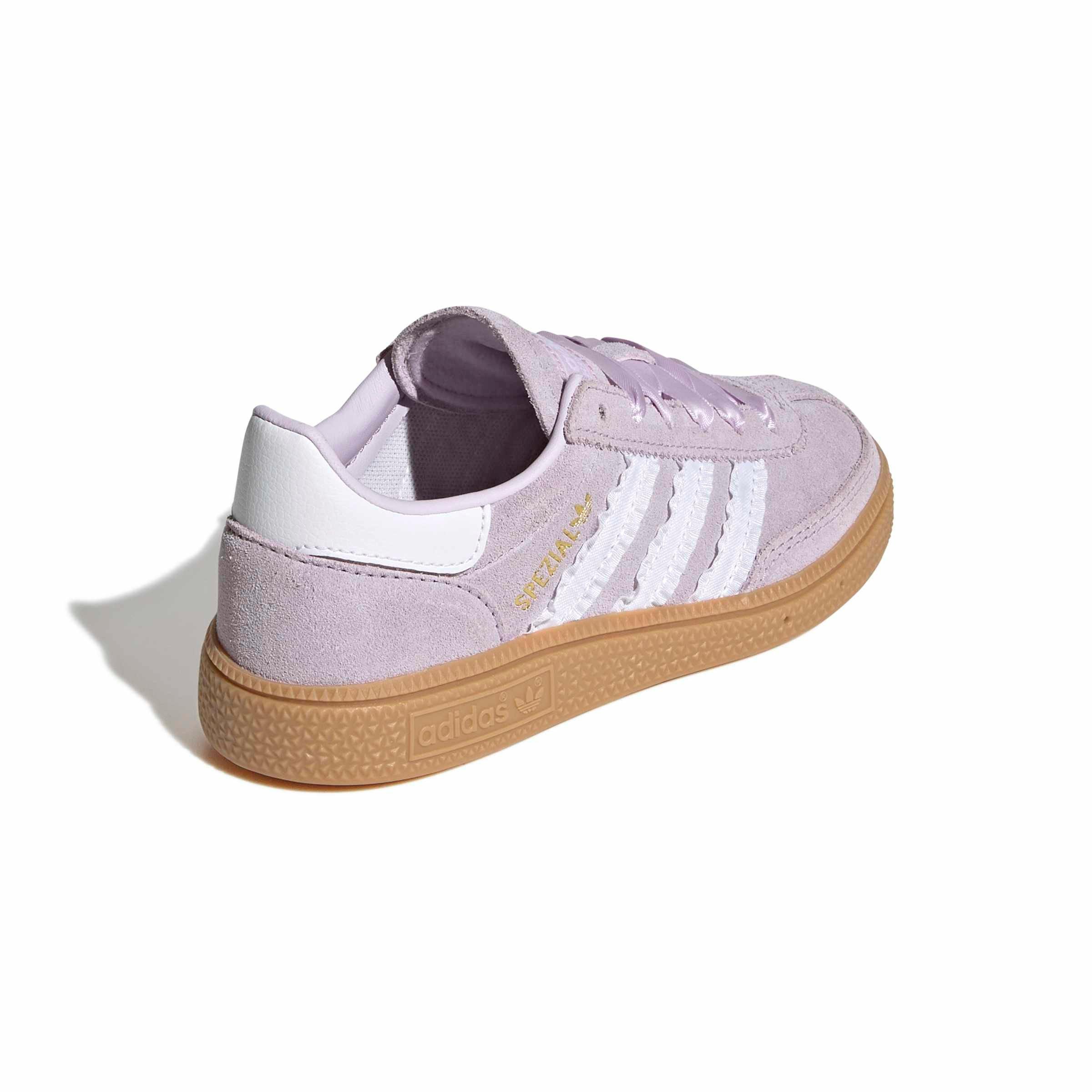 adidas Originals Handball Spezial "Ice Lavender/Ftwr White/Gum 3" Preschool Girls' Shoe - LAVENDER/WHITE/GUM