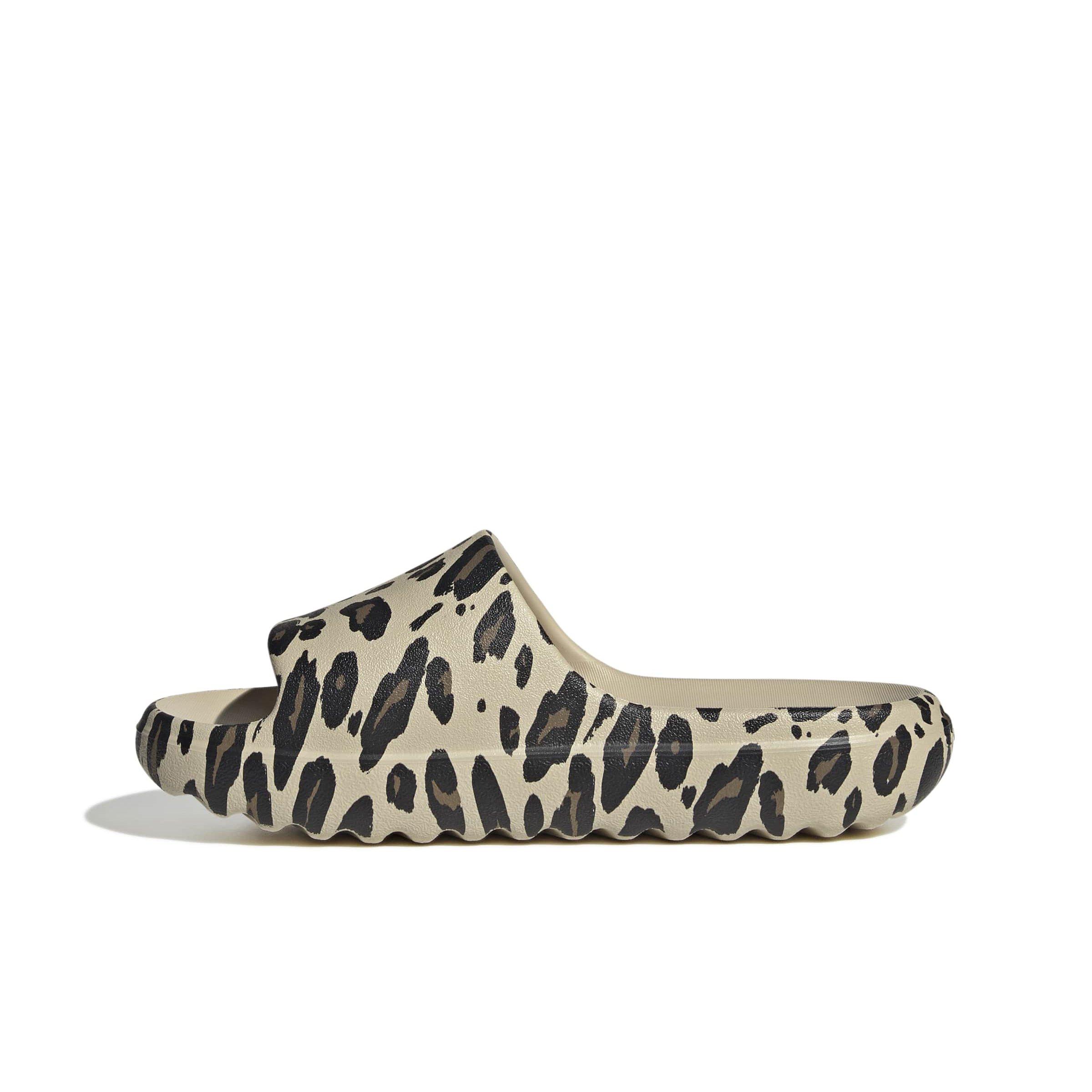 adidas Adilette Lumia "Crystal Linen/Core Black/Khaki Six" Grade School Boys' Slide - LINEN/BLACK/KHAKI