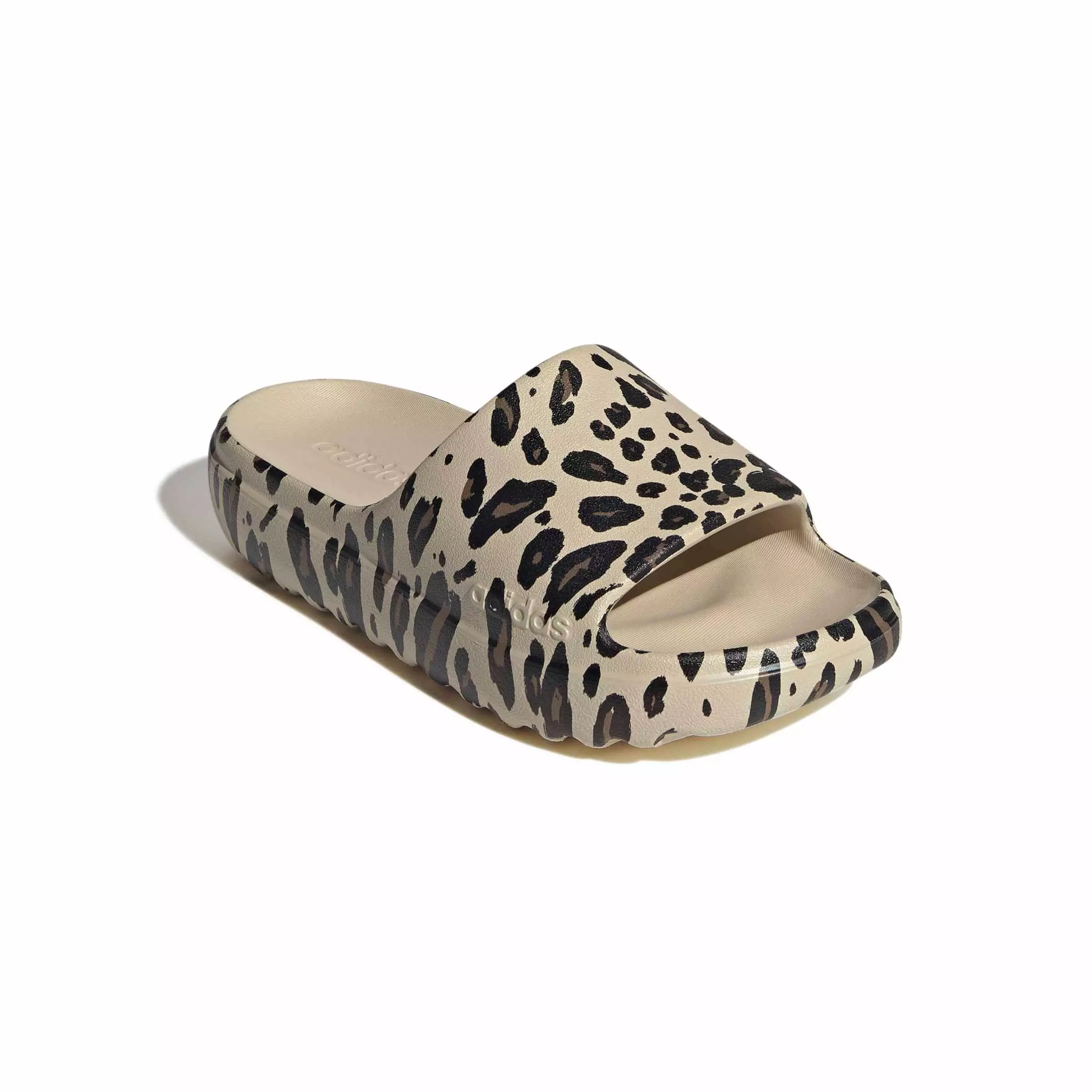adidas Adilette Lumia "Crystal Linen/Core Black/Khaki Six" Grade School Boys' Slide - LINEN/BLACK/KHAKI