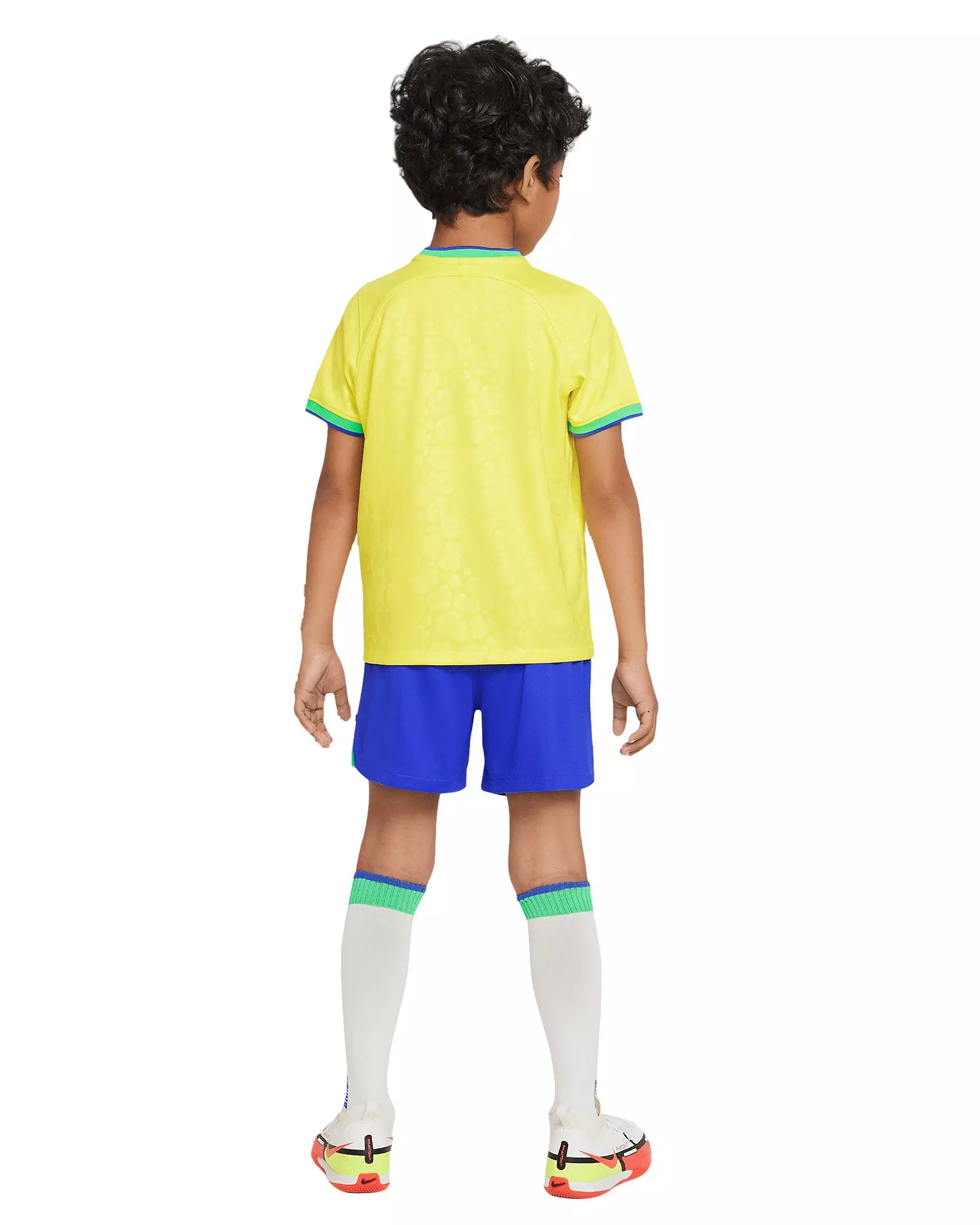 Nike Big Kids' Dri-FIT Brazil 2022/23 Home Soccer Kit - YELLOW