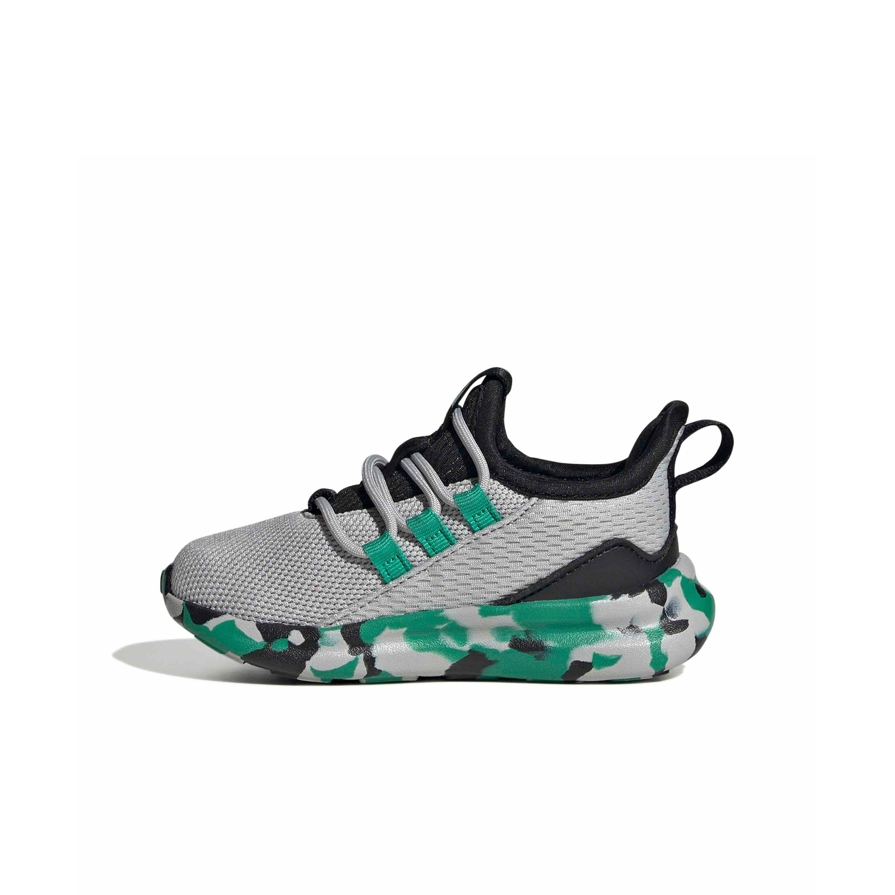 adidas Lite Racer Adapt 8.0 "Grey Two/Court Green/Core Black" Infant Boys' Shoe - GREY/GREEN/BLACK