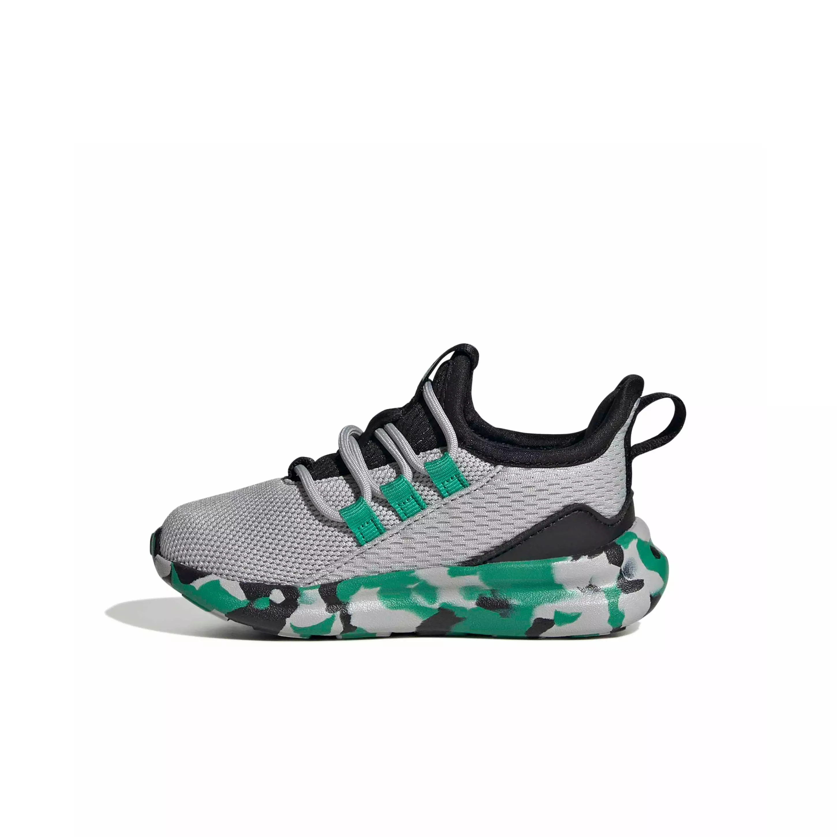 adidas Lite Racer Adapt 8.0 "Grey Two/Court Green/Core Black" Infant Boys' Shoe - GREY/GREEN/BLACK