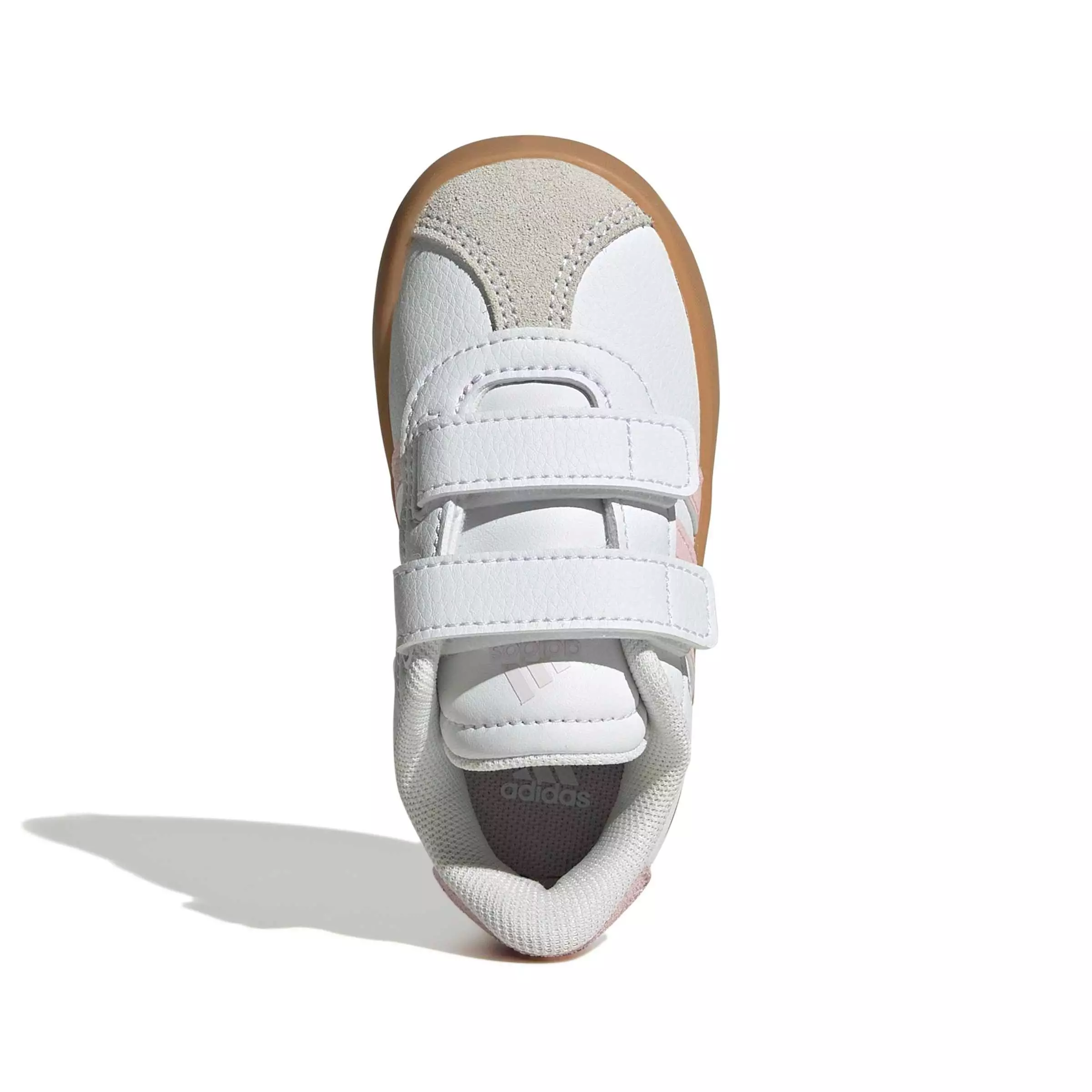 adidas VL Court 3.0 "Ftwr White/Clear Pink/Gum 3" Infant Girls' Shoe - WHITE/PINK/GUM