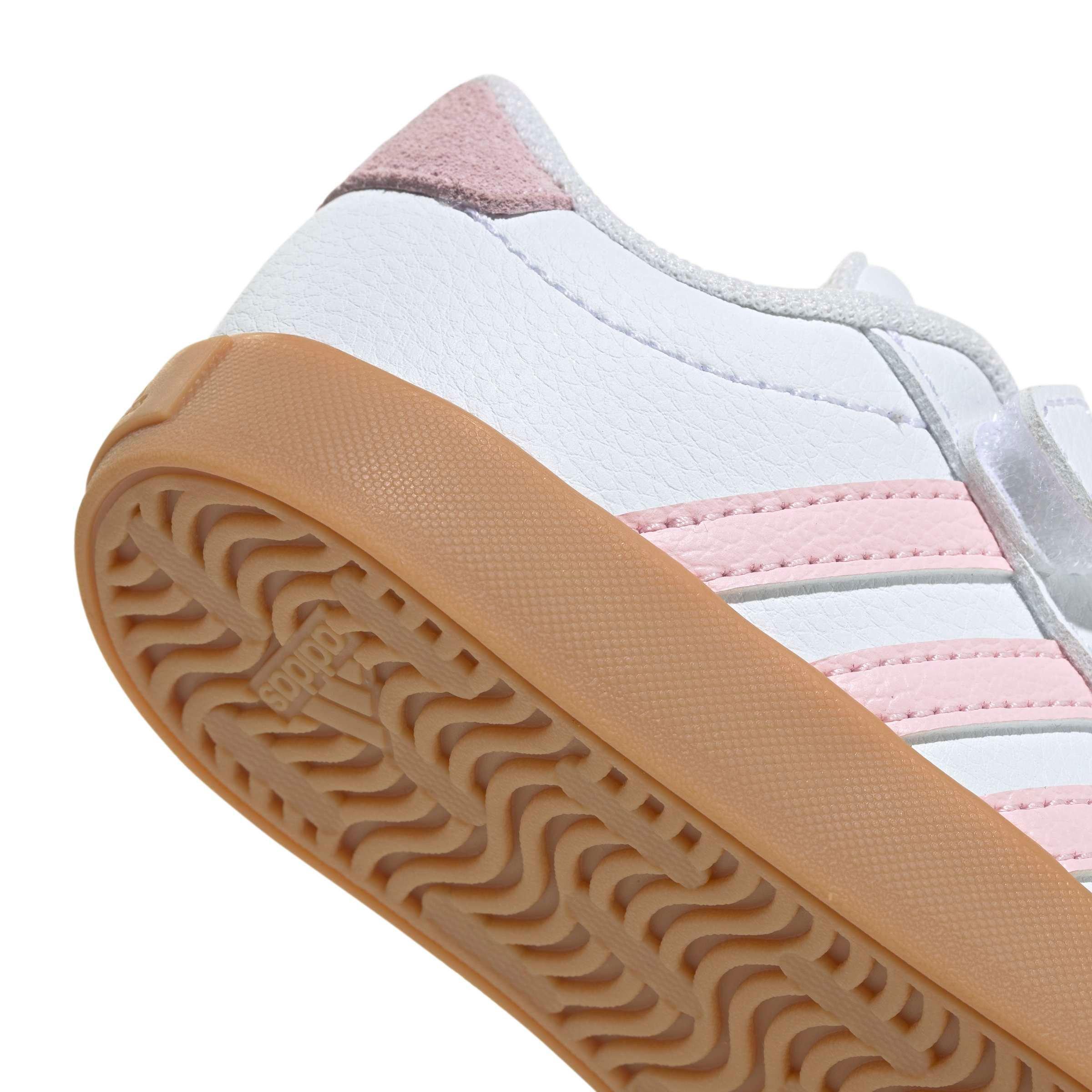 adidas VL Court 3.0 "Ftwr White/Clear Pink/Gum 3" Infant Girls' Shoe - WHITE/PINK/GUM