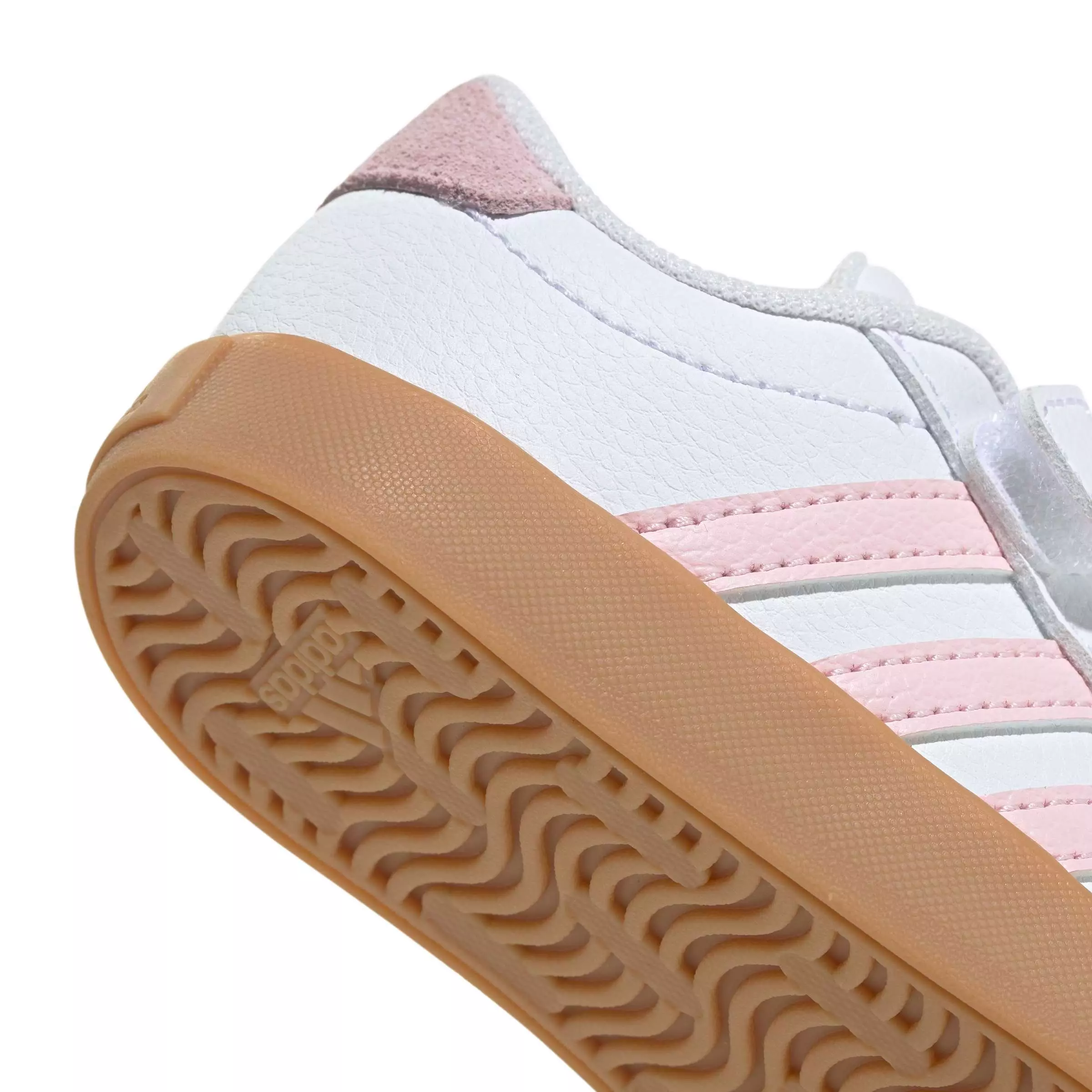 adidas VL Court 3.0 "Ftwr White/Clear Pink/Gum 3" Infant Girls' Shoe - WHITE/PINK/GUM