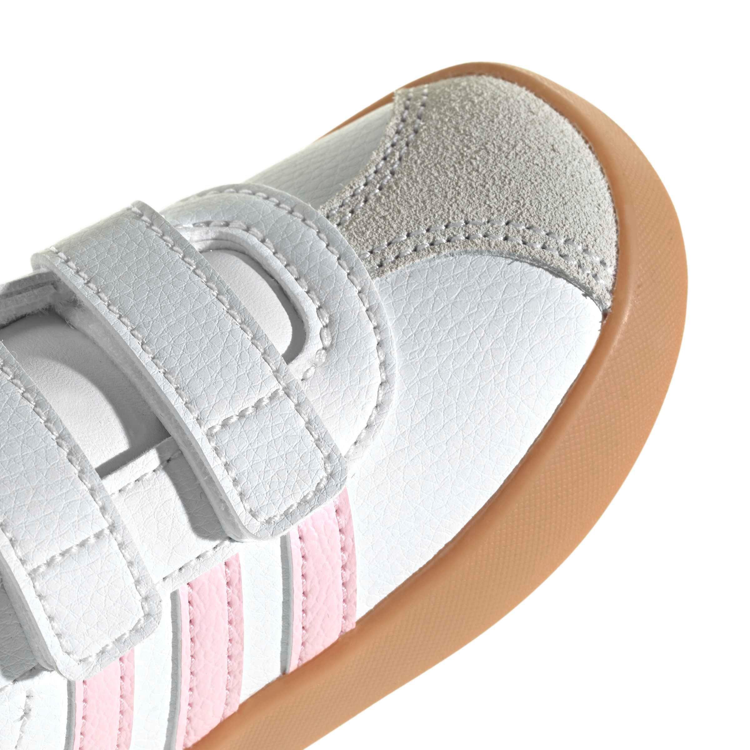 adidas VL Court 3.0 "Ftwr White/Clear Pink/Gum 3" Infant Girls' Shoe - WHITE/PINK/GUM