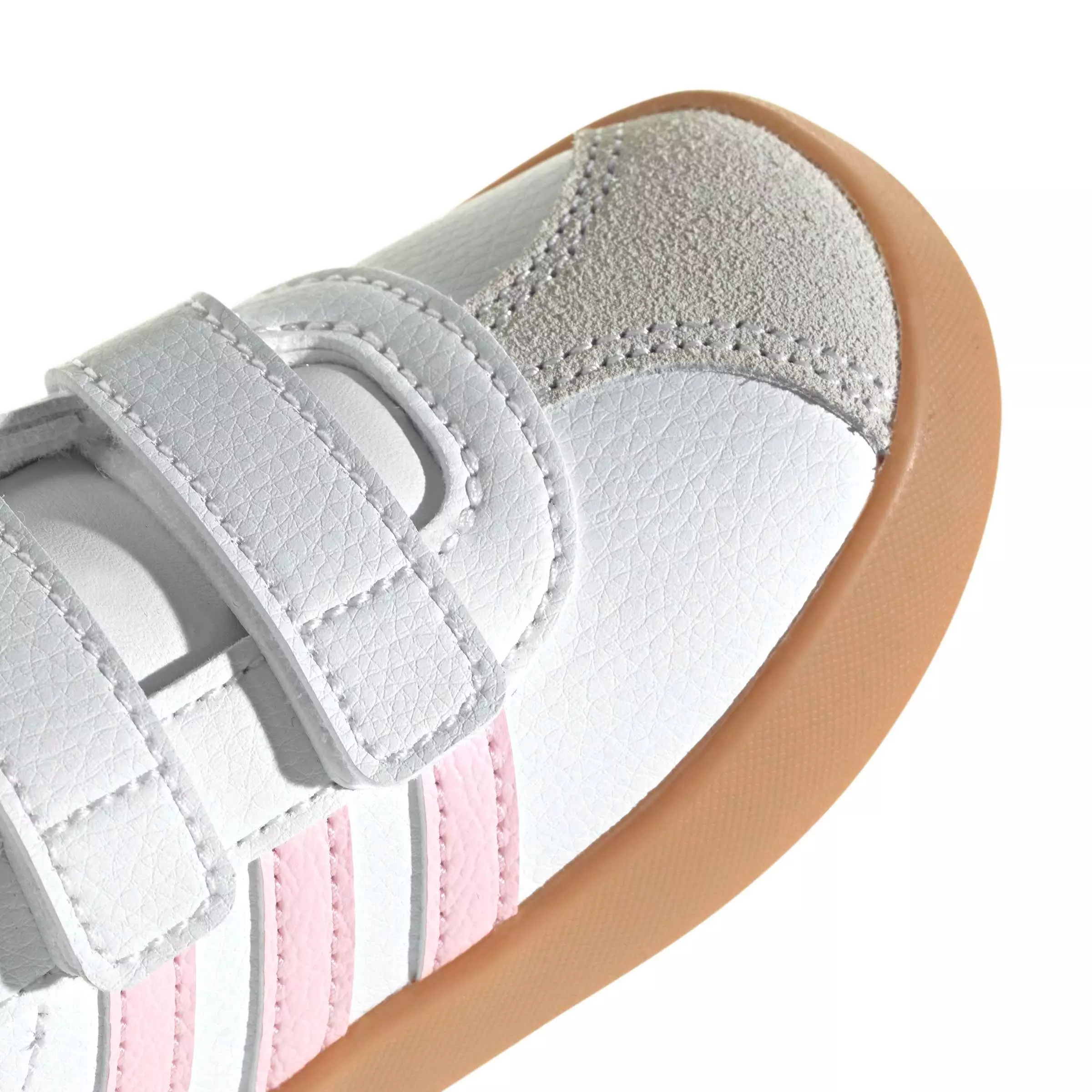 adidas VL Court 3.0 "Ftwr White/Clear Pink/Gum 3" Infant Girls' Shoe - WHITE/PINK/GUM