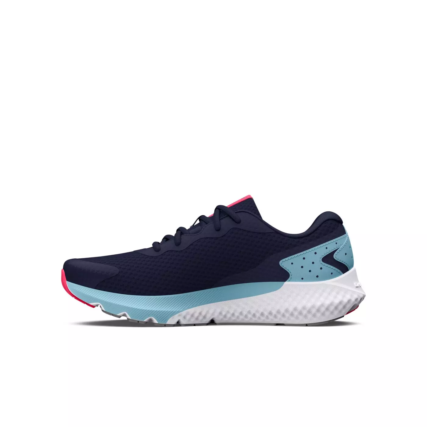 Under Armour Charged Rogue 3 "Midnight Navy/Blizzard" Grade School Girls' Running Shoe - NAVY/BLIZZARD