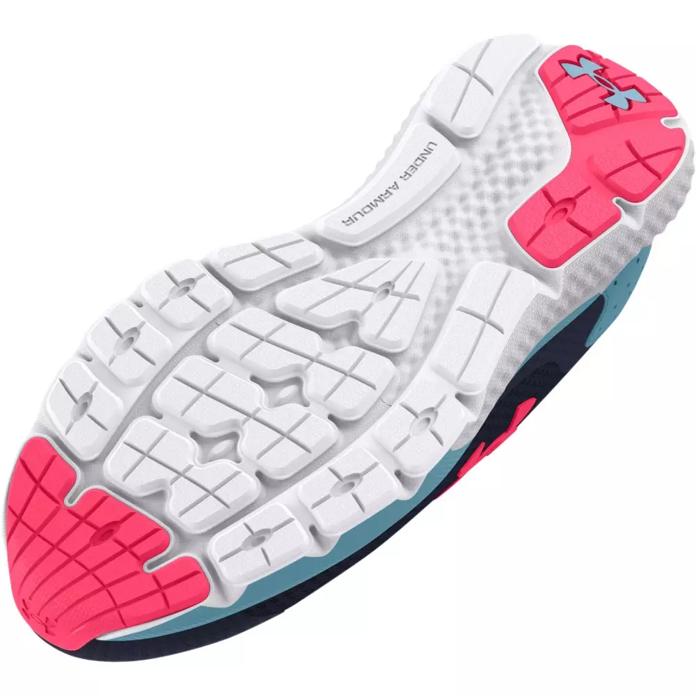 Under Armour Charged Rogue 3 "Midnight Navy/Blizzard" Grade School Girls' Running Shoe - NAVY/BLIZZARD