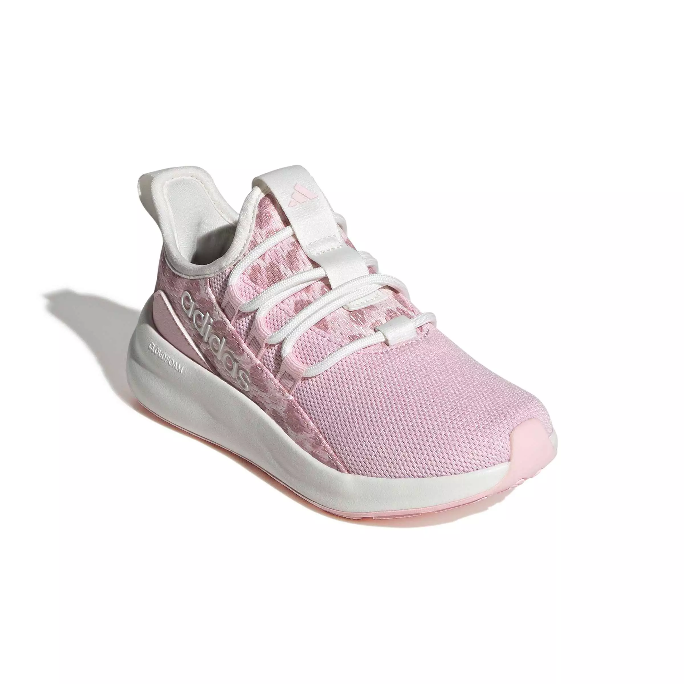 adidas Lite Racer Adapt 8.0 "Core White/Distilled Pink/Clear Pink" Grade School Girls' Shoe - WHITE/PINK/PINK