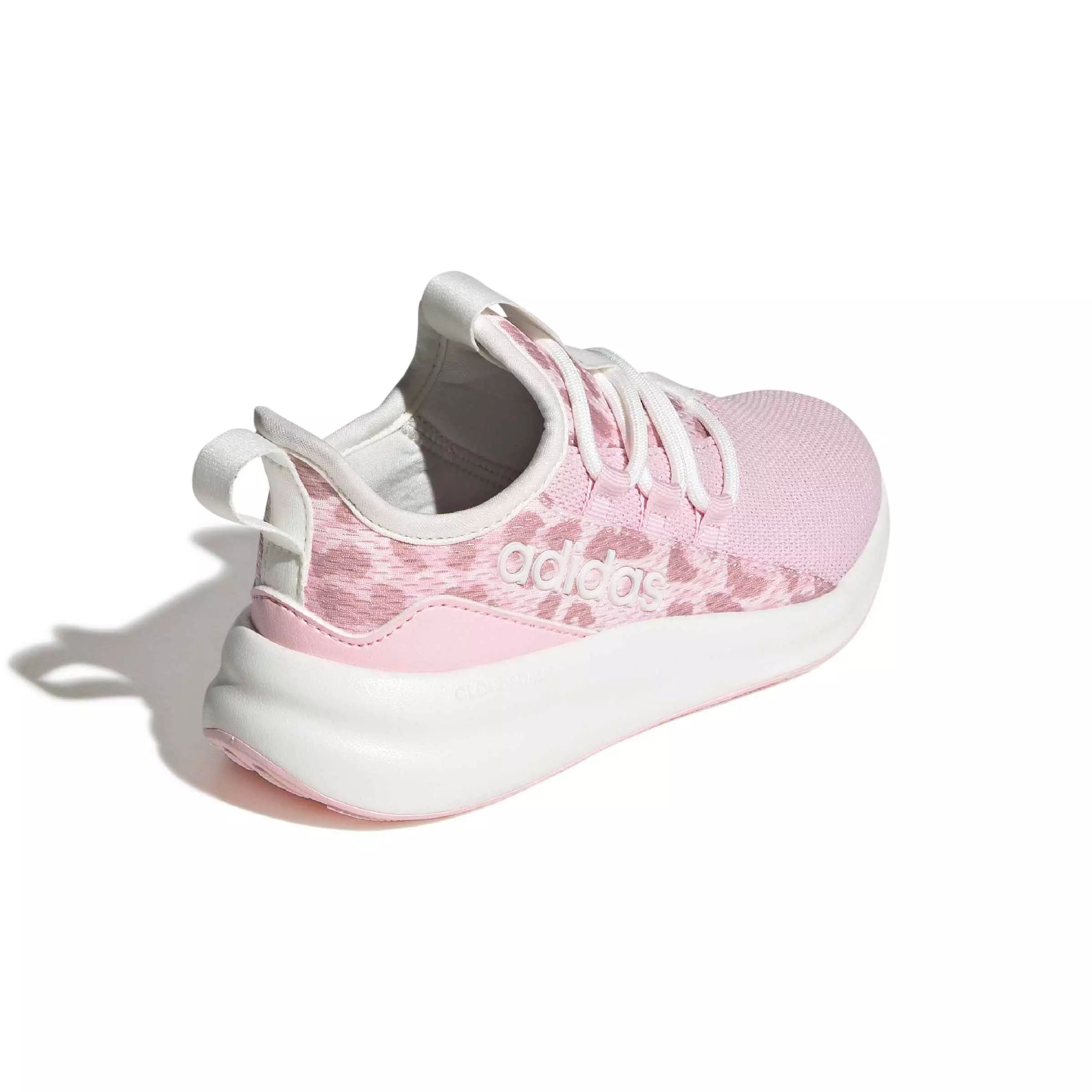 adidas Lite Racer Adapt 8.0 "Core White/Distilled Pink/Clear Pink" Grade School Girls' Shoe - WHITE/PINK/PINK
